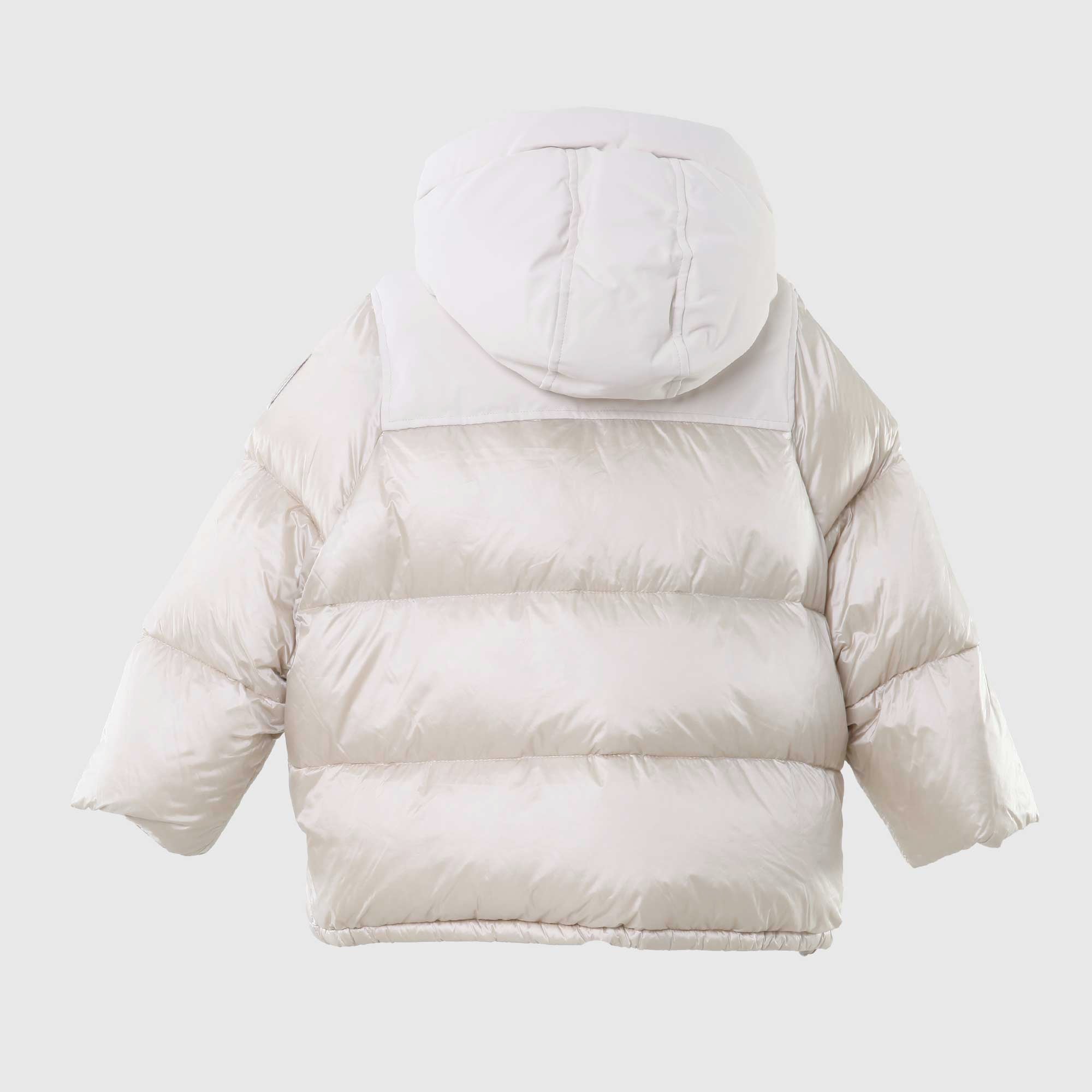 piumino cappa grigio bimateriale con cappuccio - annameglio.com abbigliamento moda