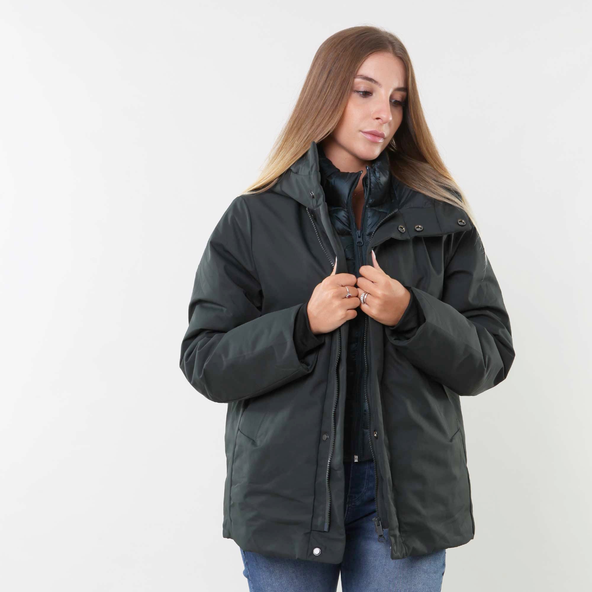 Giubbotto parka verde sherwood con cappuccio - annameglio.com abbigliamento moda