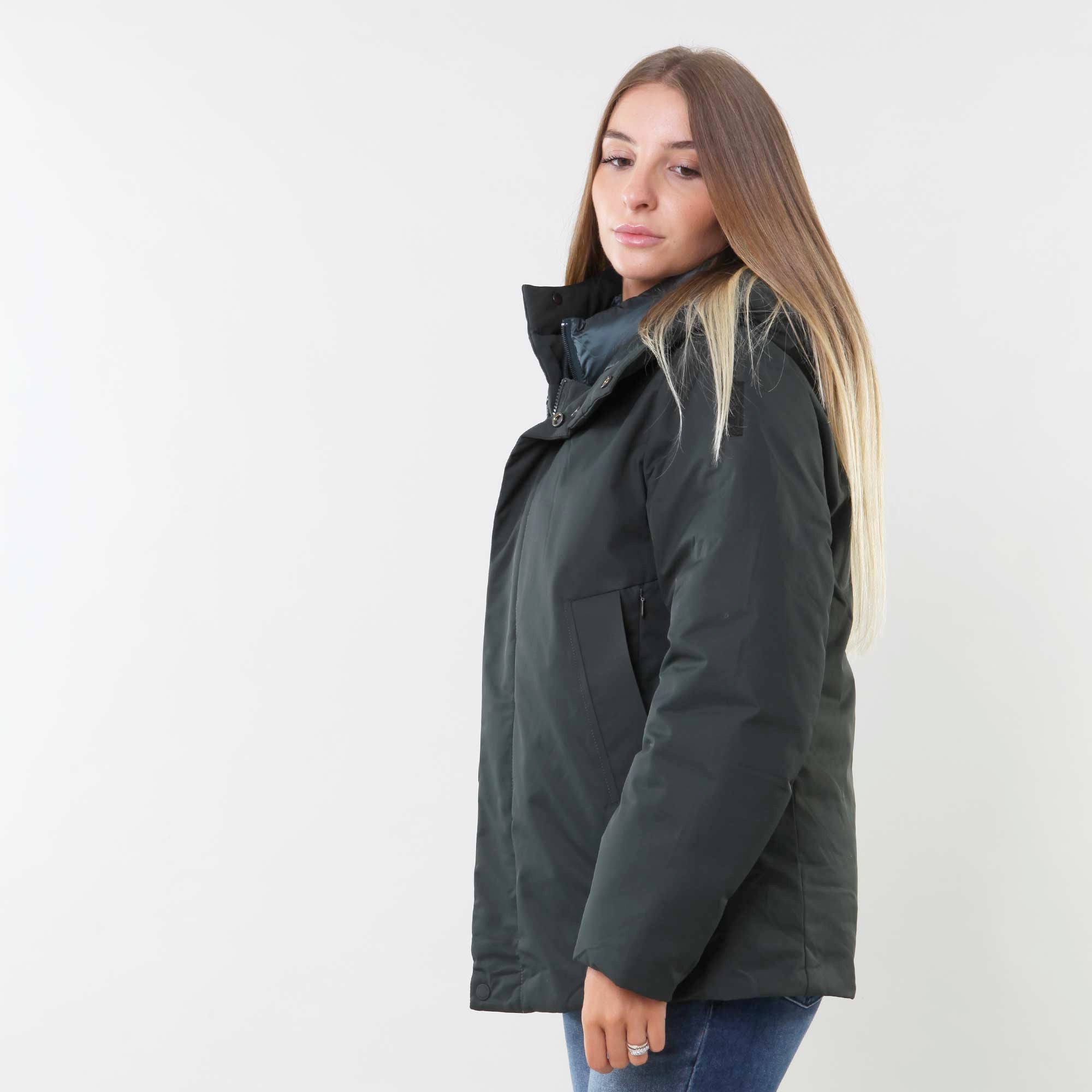 Giubbotto parka verde sherwood con cappuccio - annameglio.com abbigliamento moda