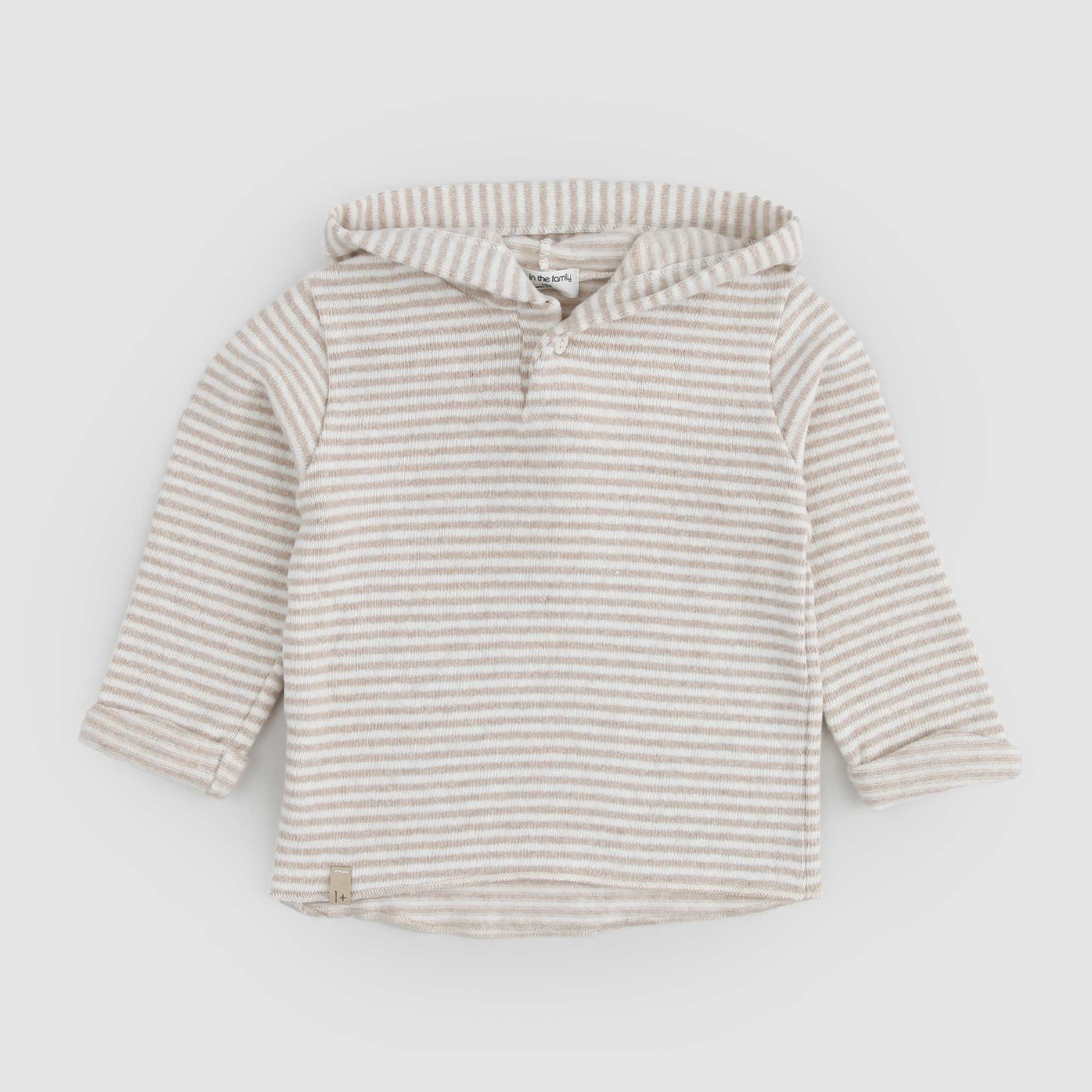 Maglia con cappuccio RAUL beige e panna neonato - annameglio.com abbigliamento moda