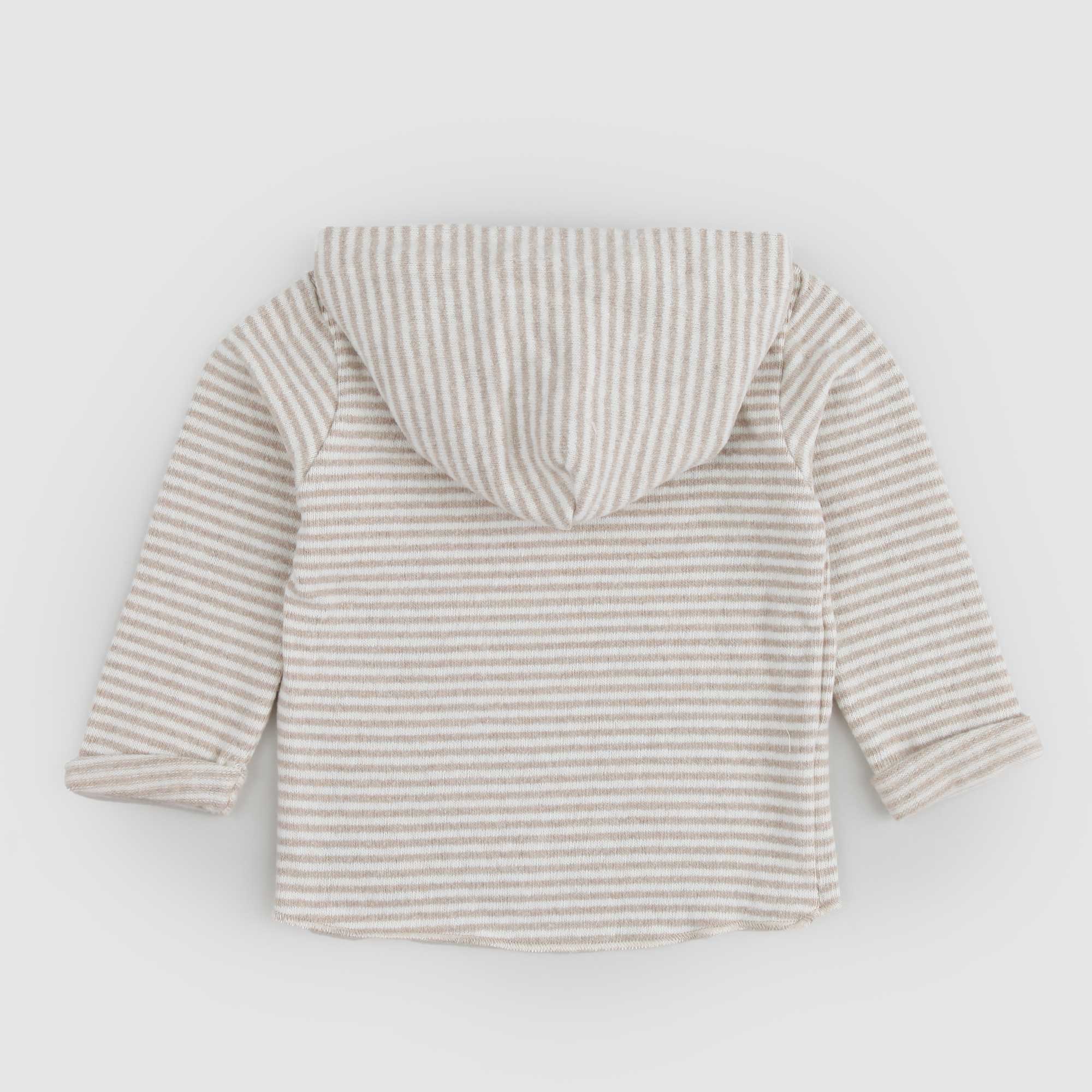 Maglia con cappuccio RAUL beige e panna neonato - annameglio.com abbigliamento moda