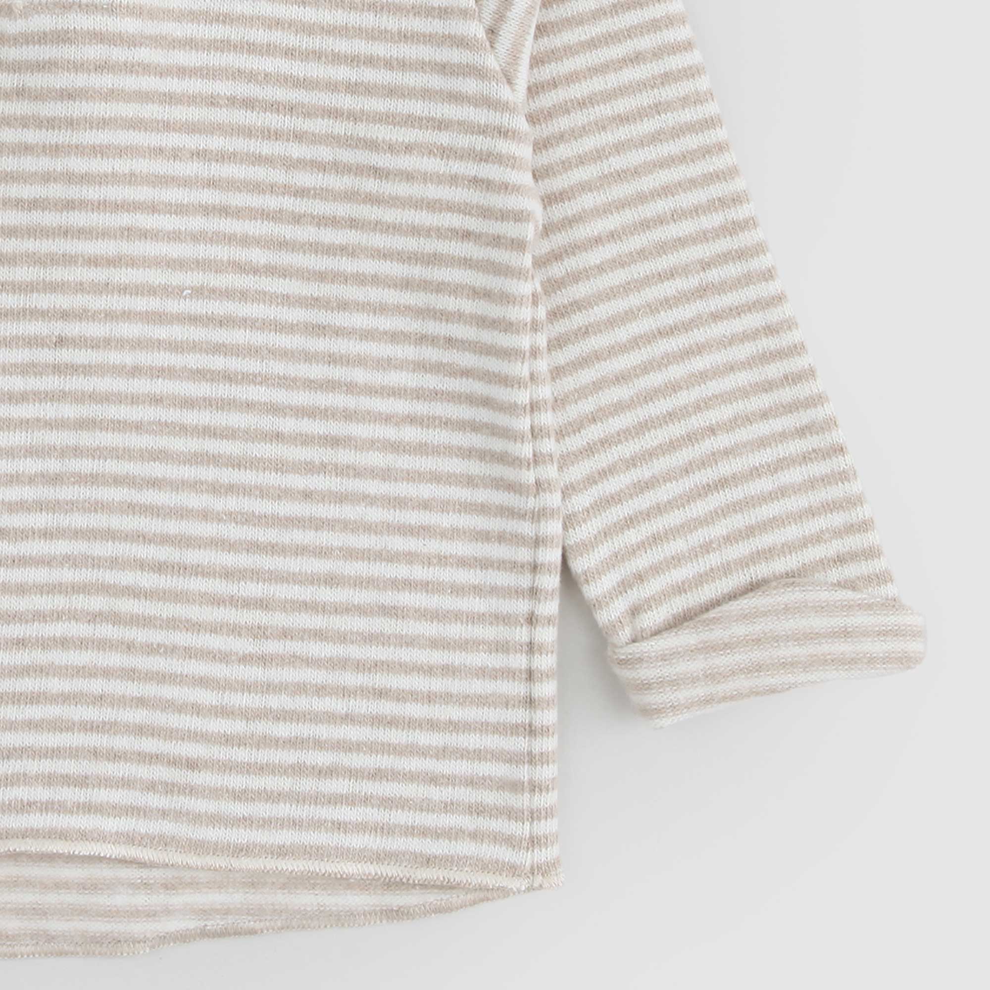 Maglia con cappuccio RAUL beige e panna neonato - annameglio.com abbigliamento moda