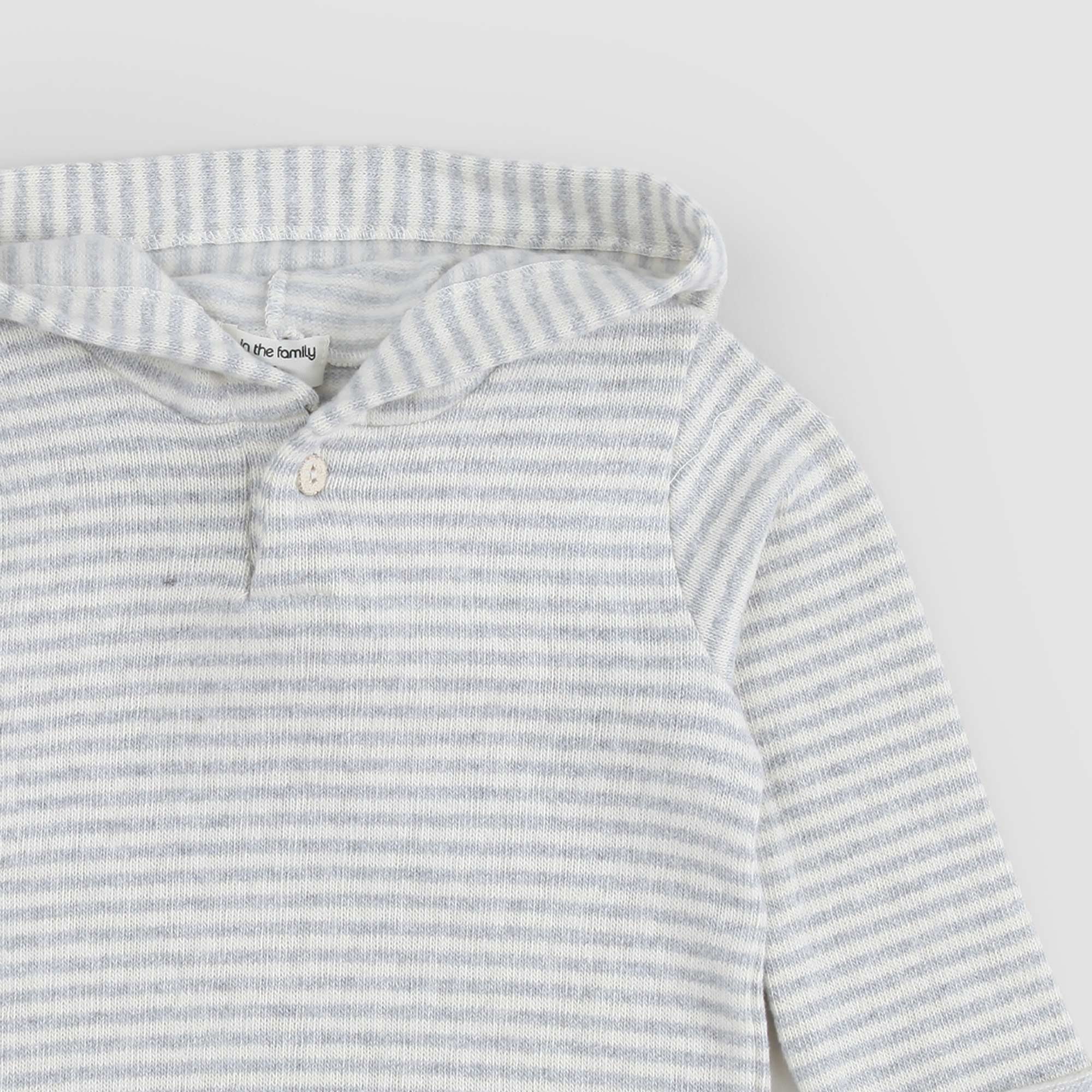 Maglia con cappuccio RAUL grigio e panna neonato - annameglio.com abbigliamento moda