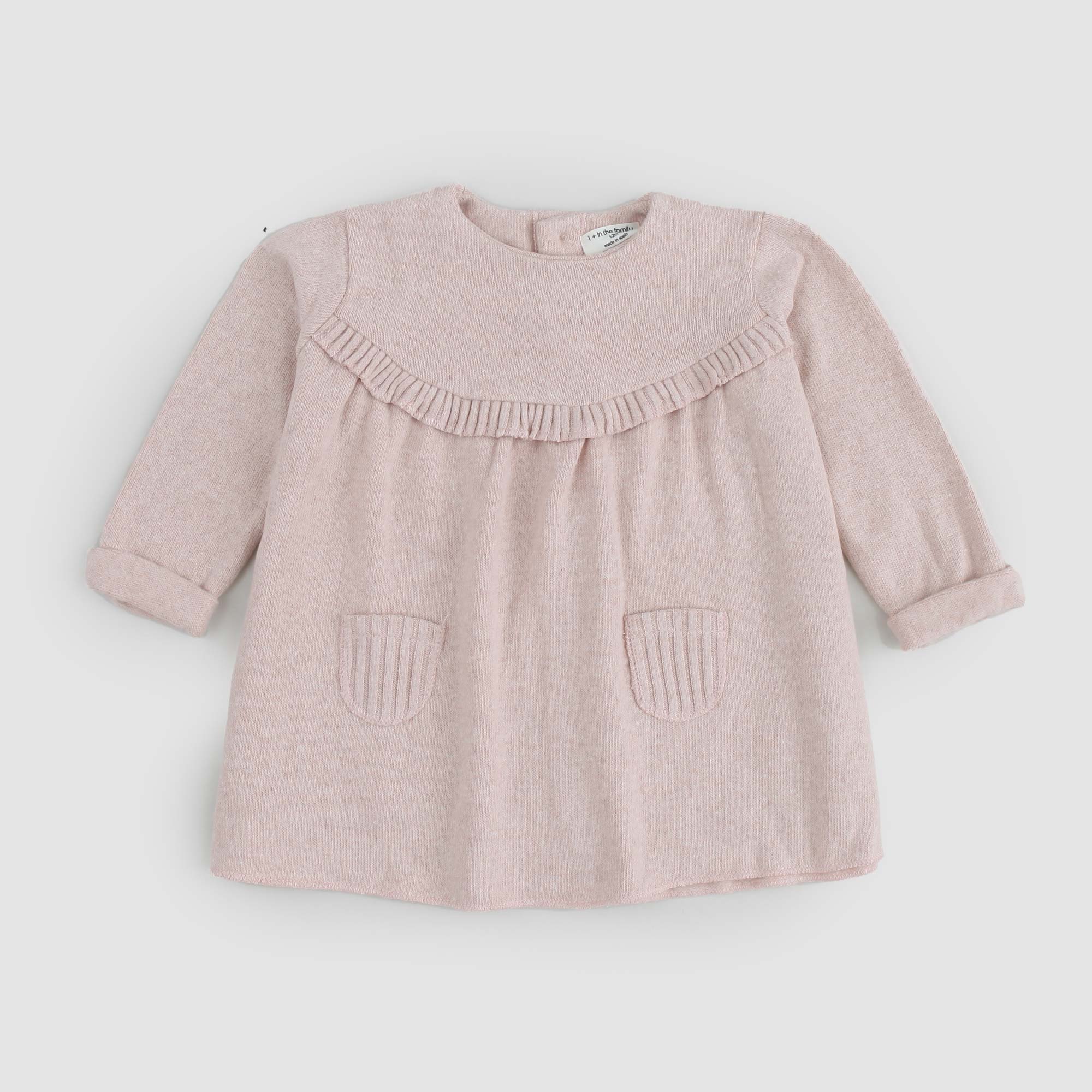 Abito A Maniche Lunghe Isona rosa antico - annameglio.com abbigliamento moda