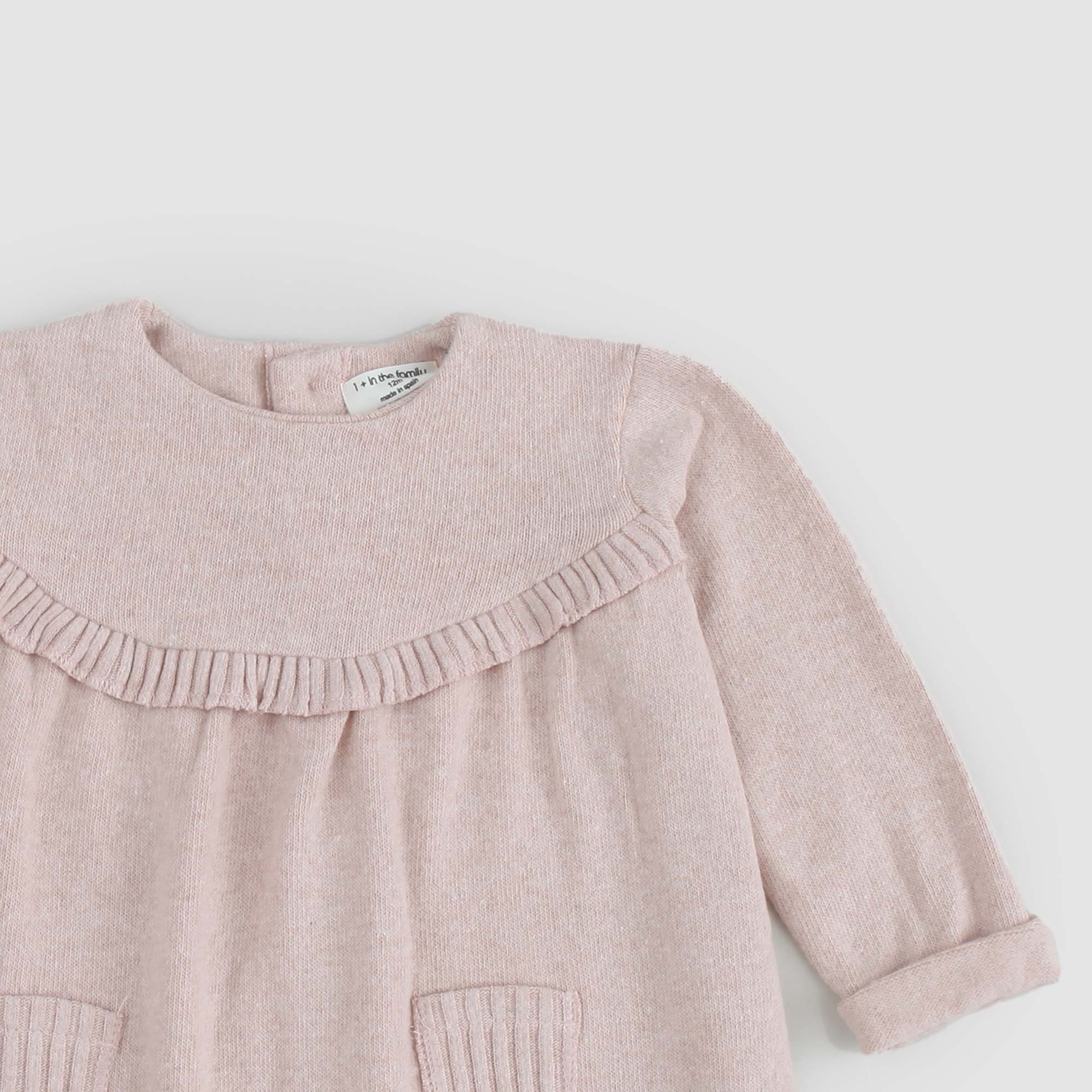 Abito A Maniche Lunghe Isona rosa antico - annameglio.com abbigliamento moda