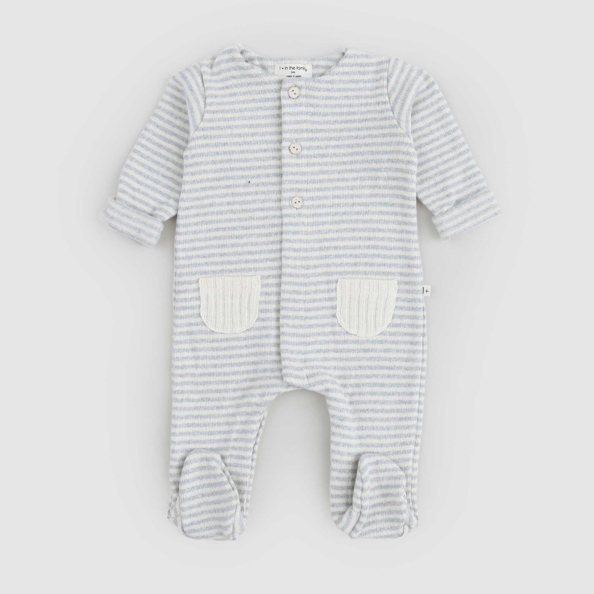 Tutina lunga Adria grigio e panna - annameglio.com abbigliamento moda