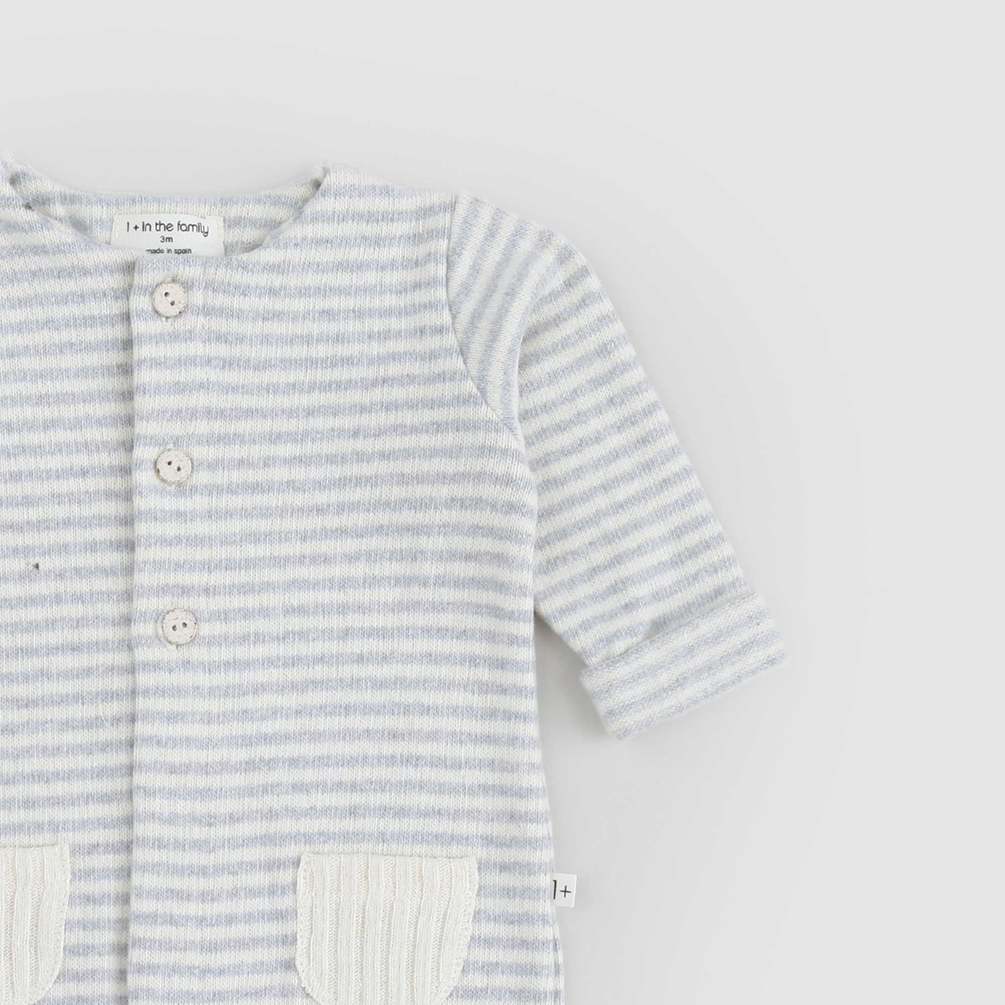 Tutina lunga Adria grigio e panna - annameglio.com abbigliamento moda