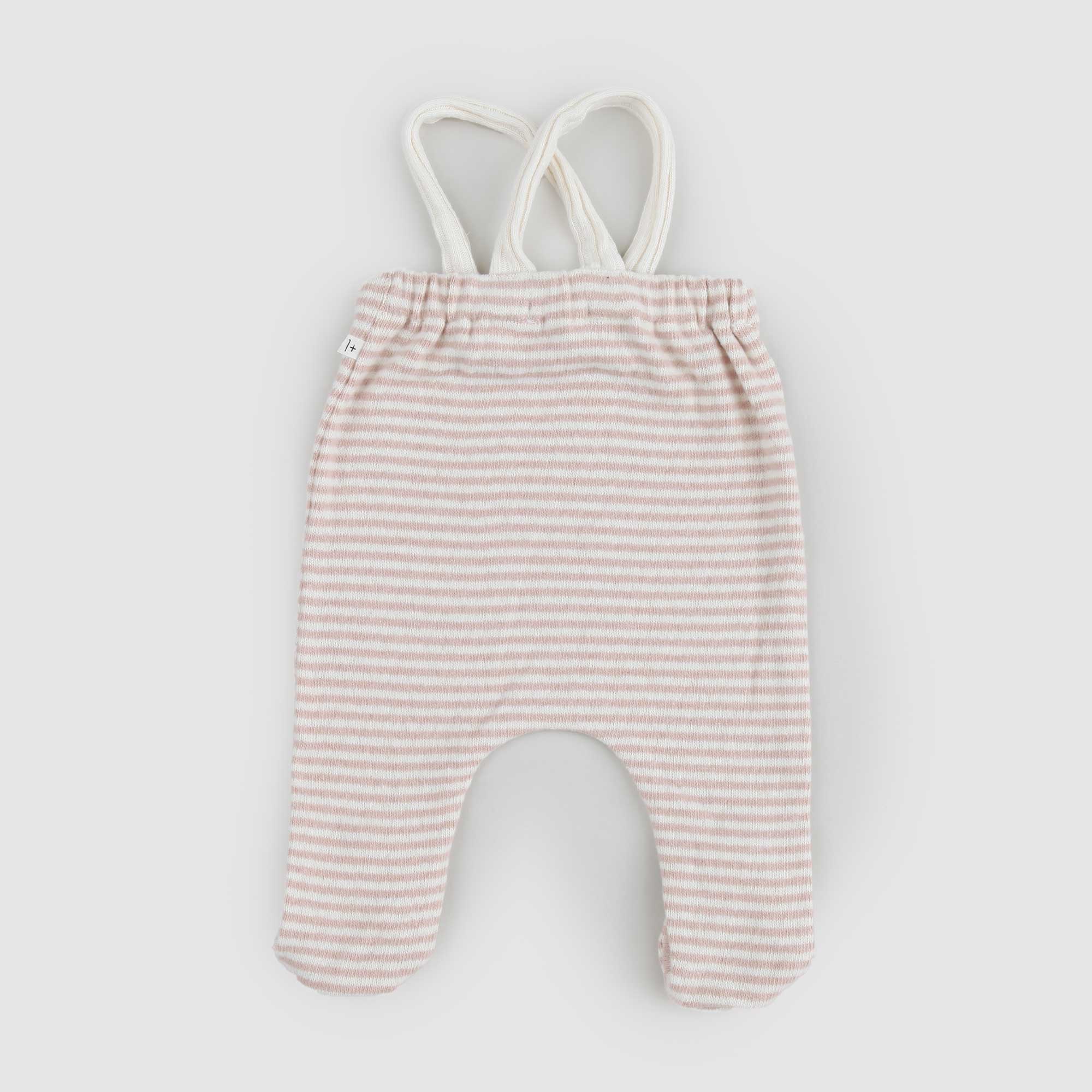 Pantalone EDMOND rosa e panna con bretelle - annameglio.com abbigliamento moda