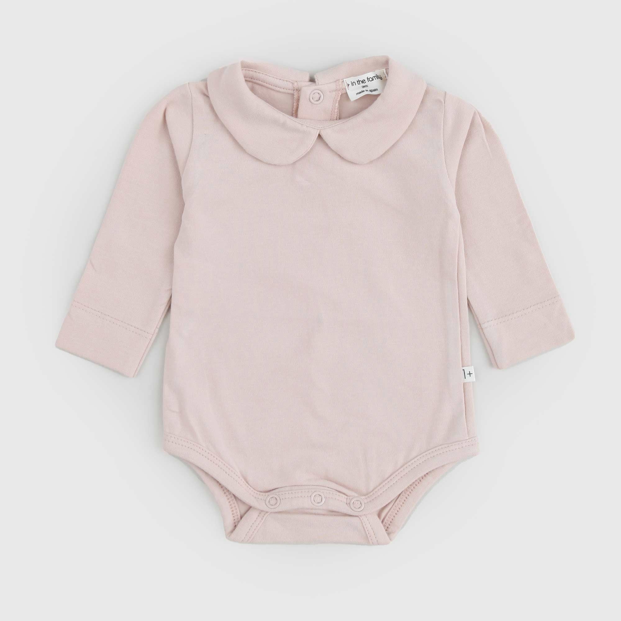 Body a maniche lunghe ANETTE rosa antico - annameglio.com abbigliamento moda