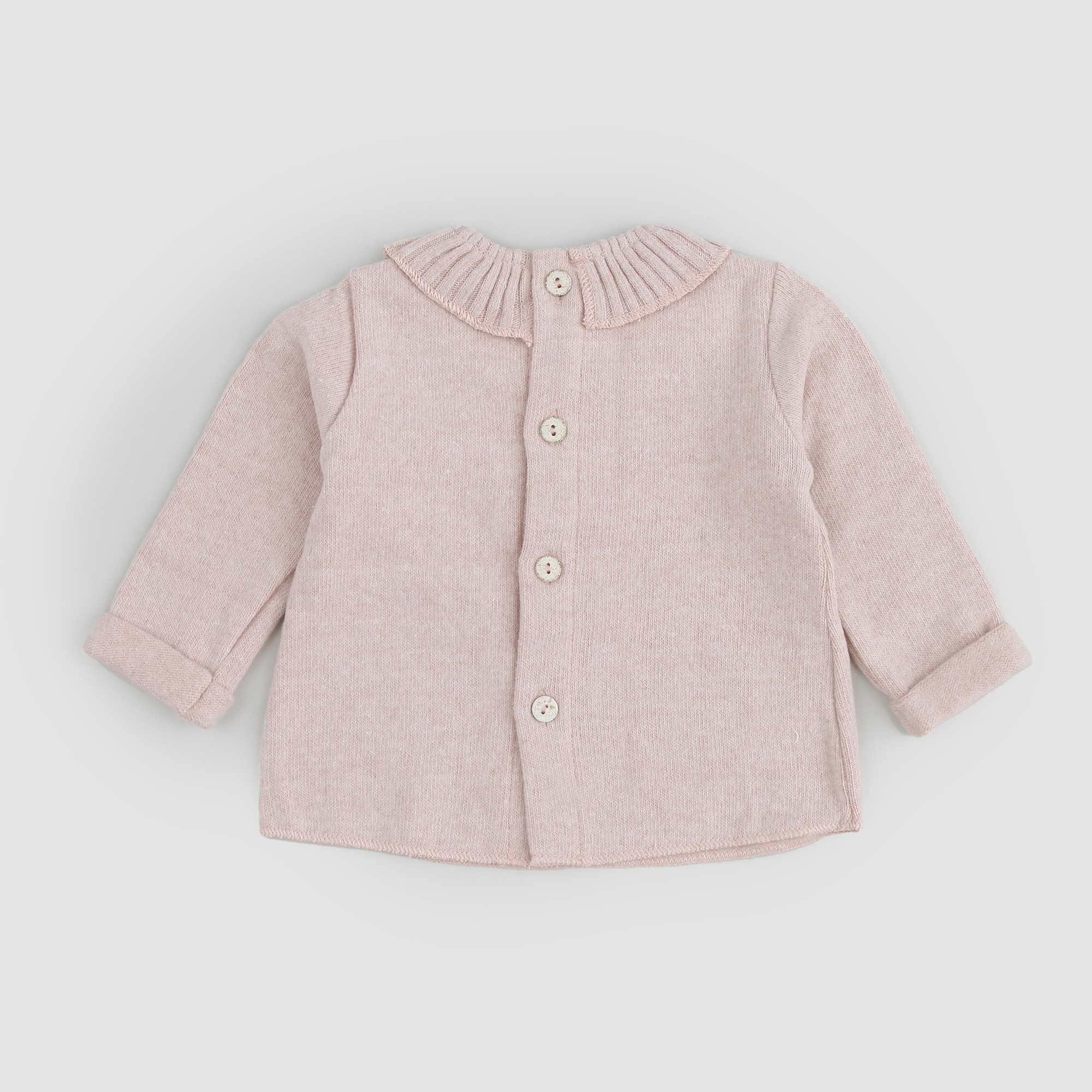 Maglia con colletto rouge EROLA rosa antico - annameglio.com abbigliamento moda