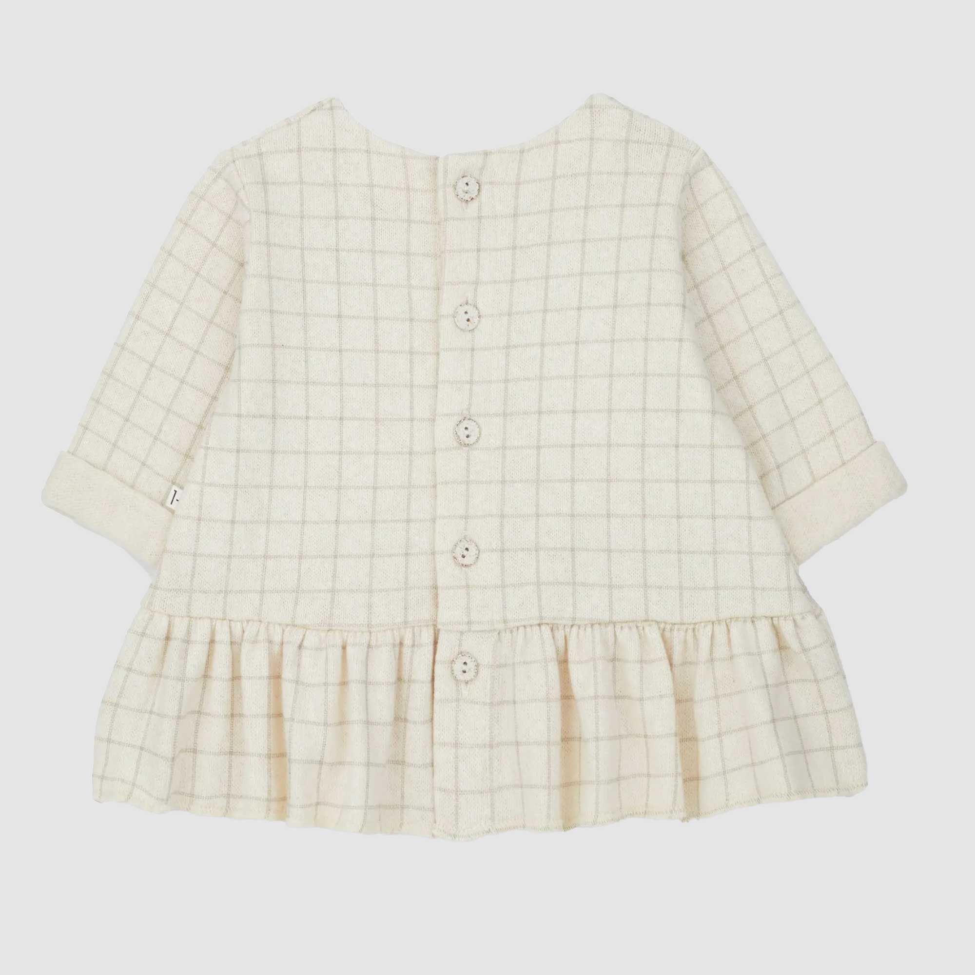 Abito beige a quadretti per neonata - annameglio.com abbigliamento moda