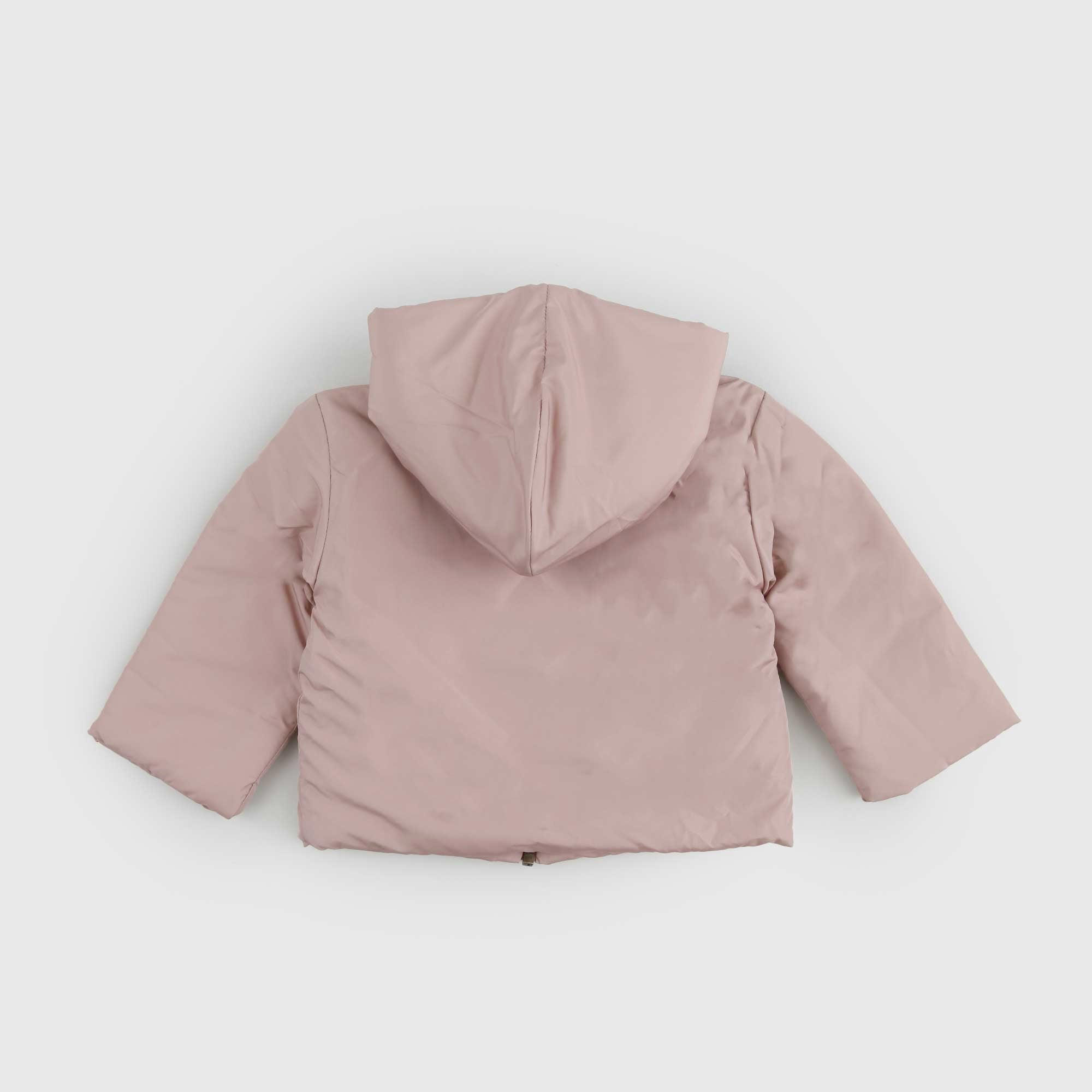 Baby giacca imbottita con cappuccio rosa antico - annameglio.com abbigliamento moda