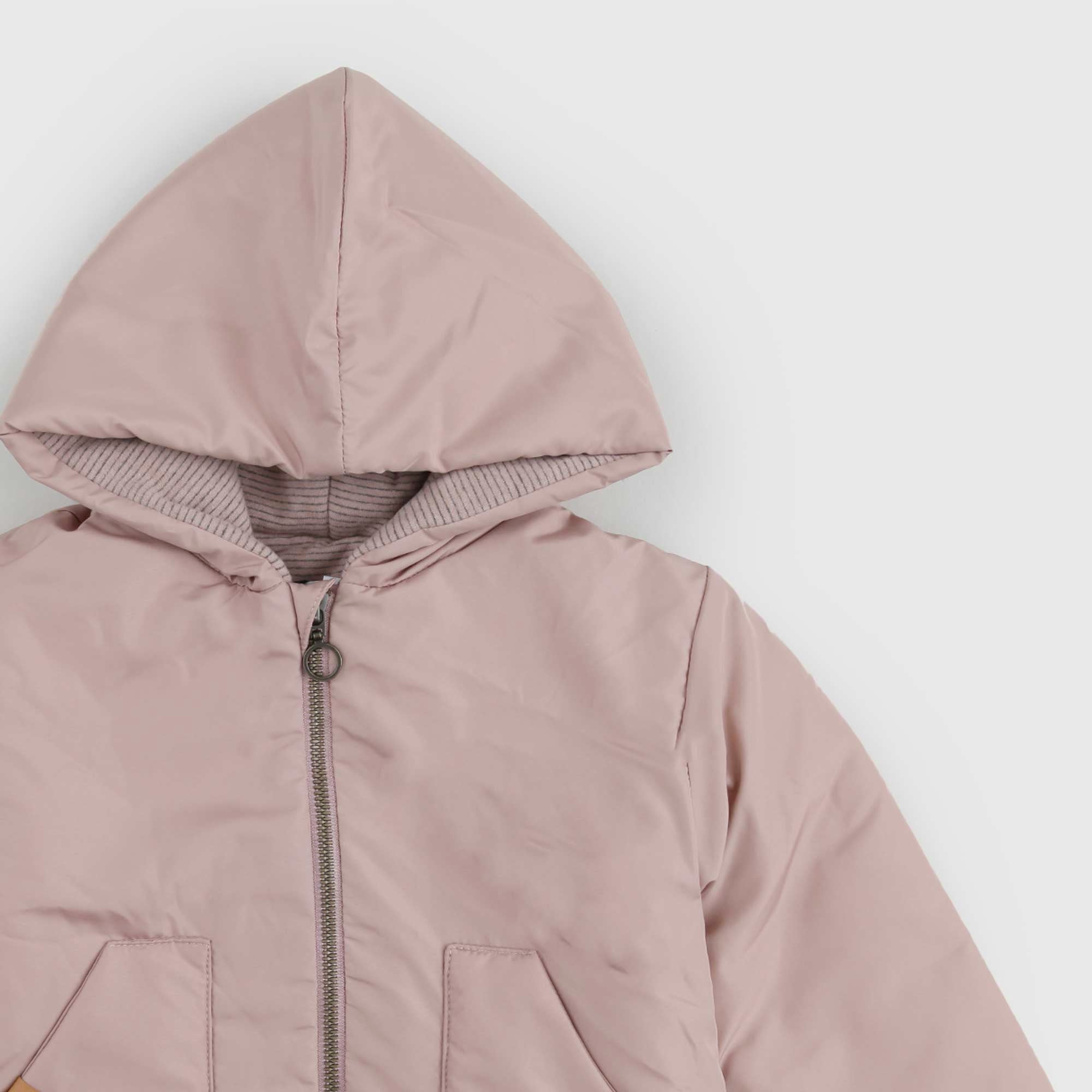 Baby giacca imbottita con cappuccio rosa antico - annameglio.com abbigliamento moda