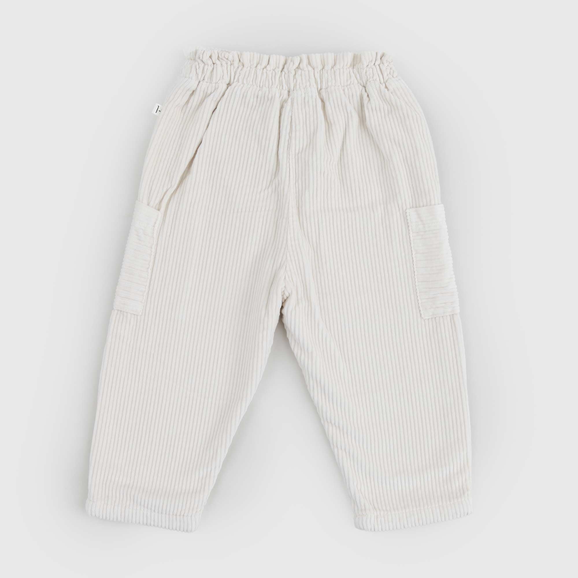 Pantalone In Velluto A Coste Virginia bianco - annameglio.com abbigliamento moda