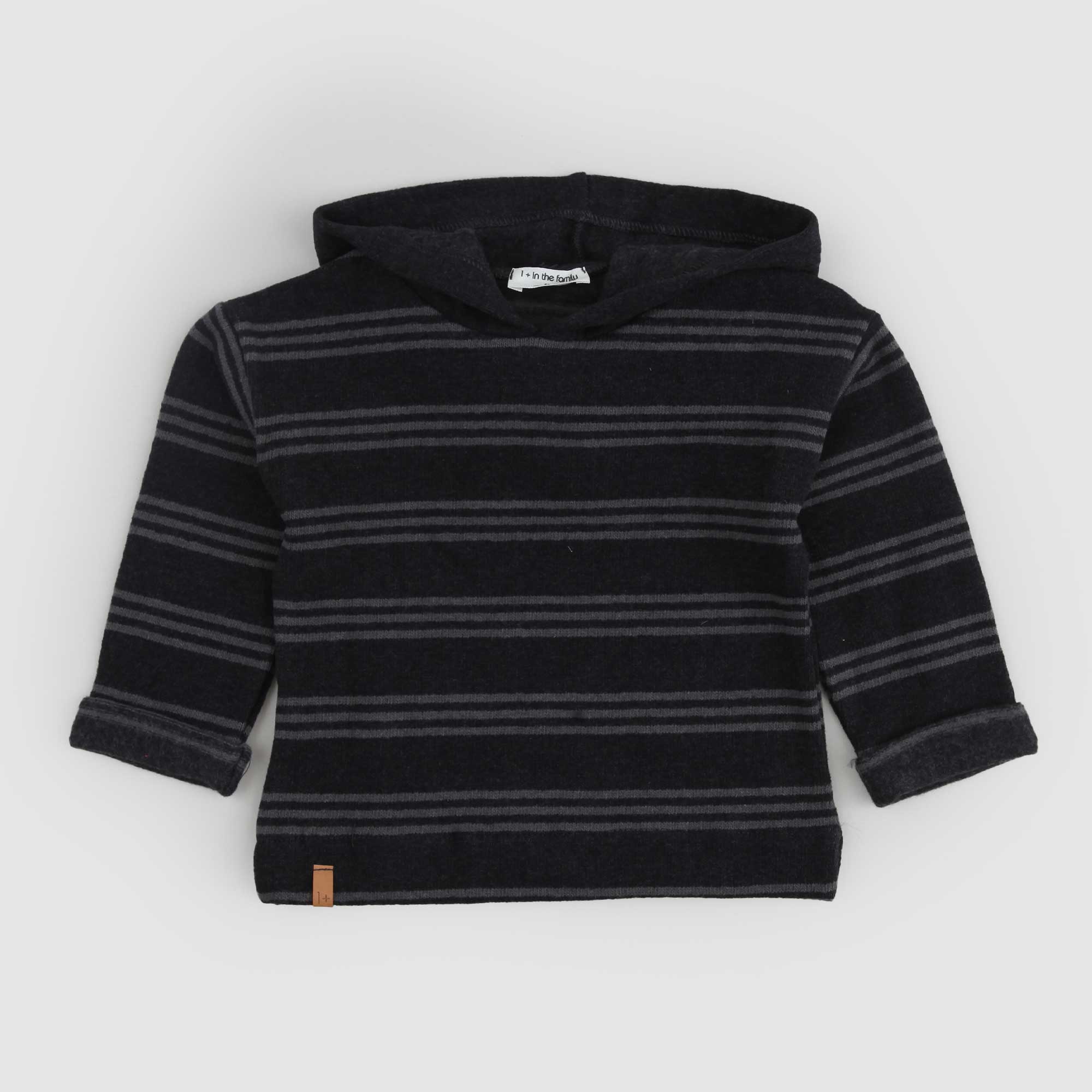 Felpa neonato con cappuccio antracite - annameglio.com abbigliamento moda