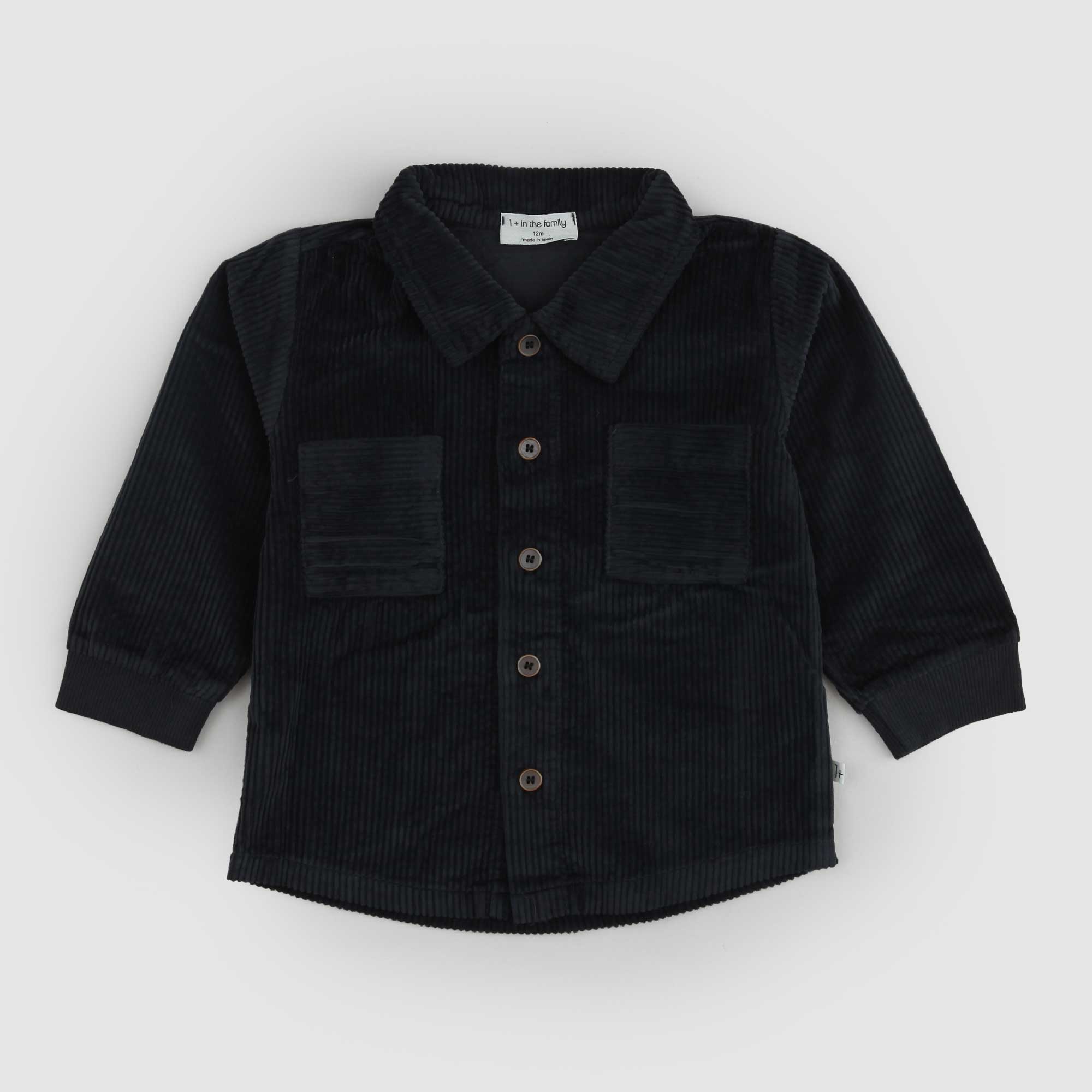 Camicia Velluto a Coste Vintage Antracite - annameglio.com abbigliamento moda