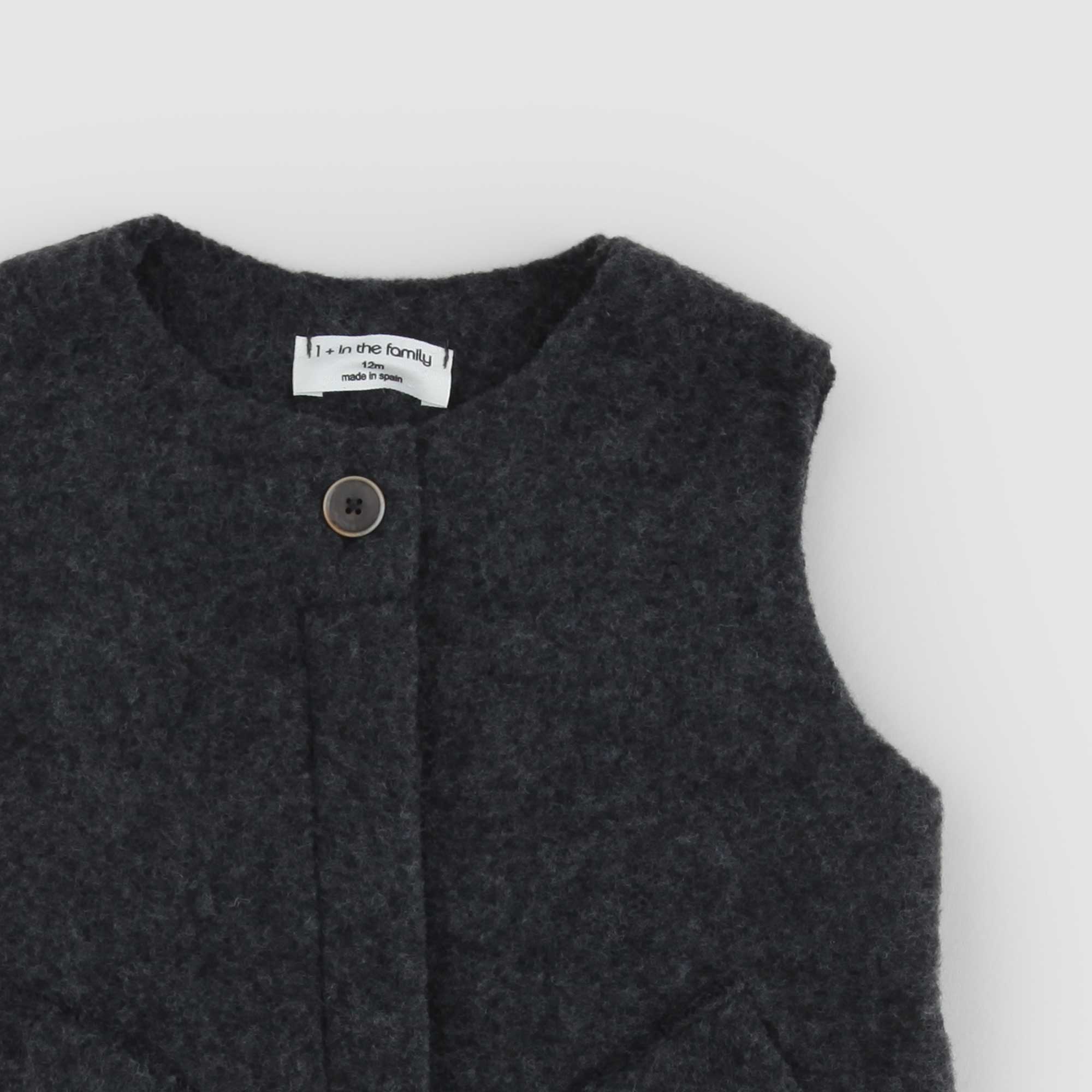 Gilet Amanda antracite in misto lana - annameglio.com abbigliamento moda