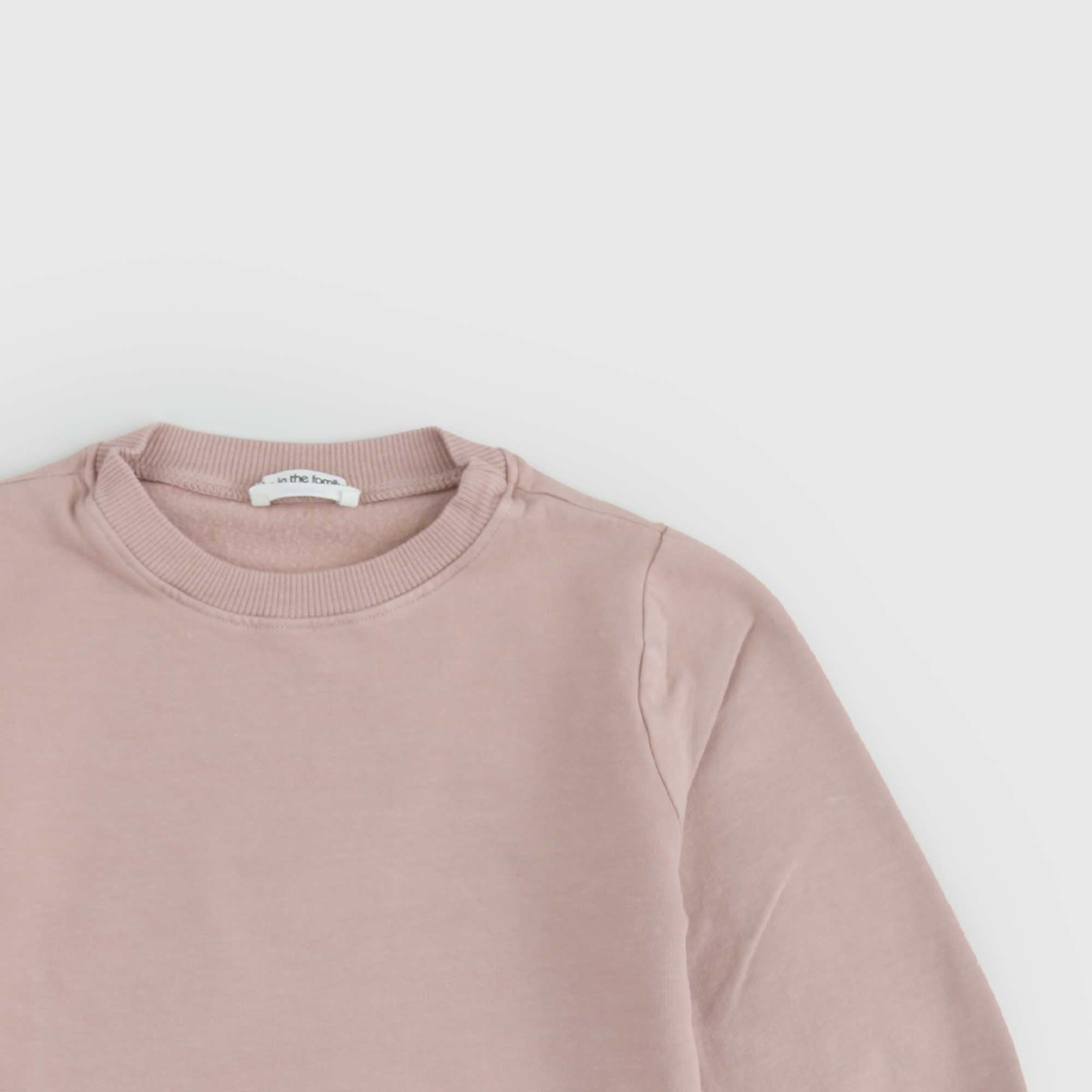 Felpa Rosa Antico One more in the family - annameglio.com abbigliamento moda