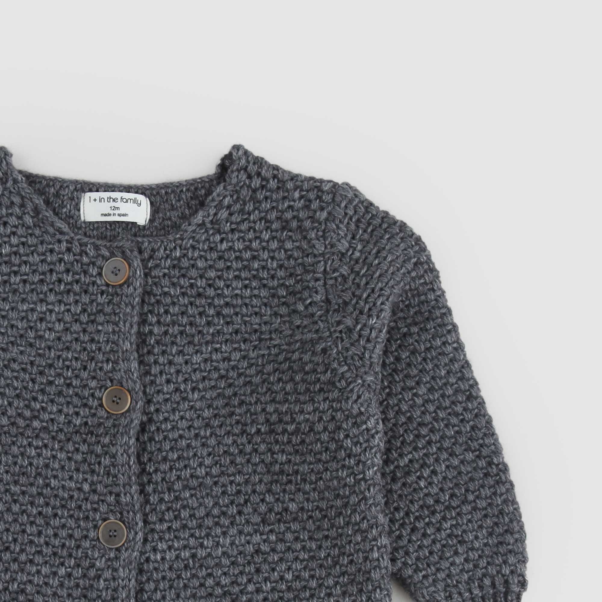 Cardigan Grigio Girocollo Lis in Maglia - annameglio.com abbigliamento moda