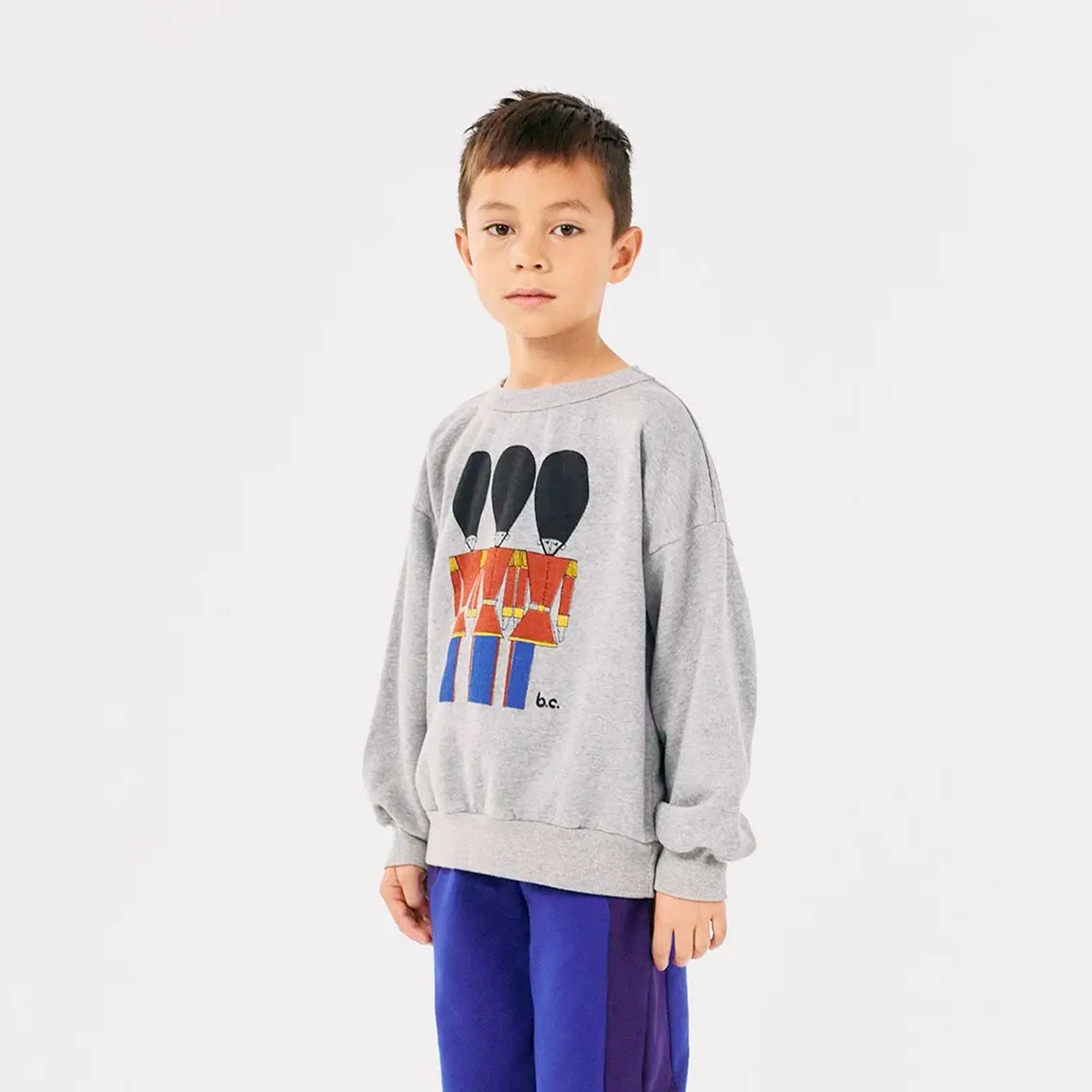 Felpa Grigia con Guardie Inglesi - annameglio.com abbigliamento moda