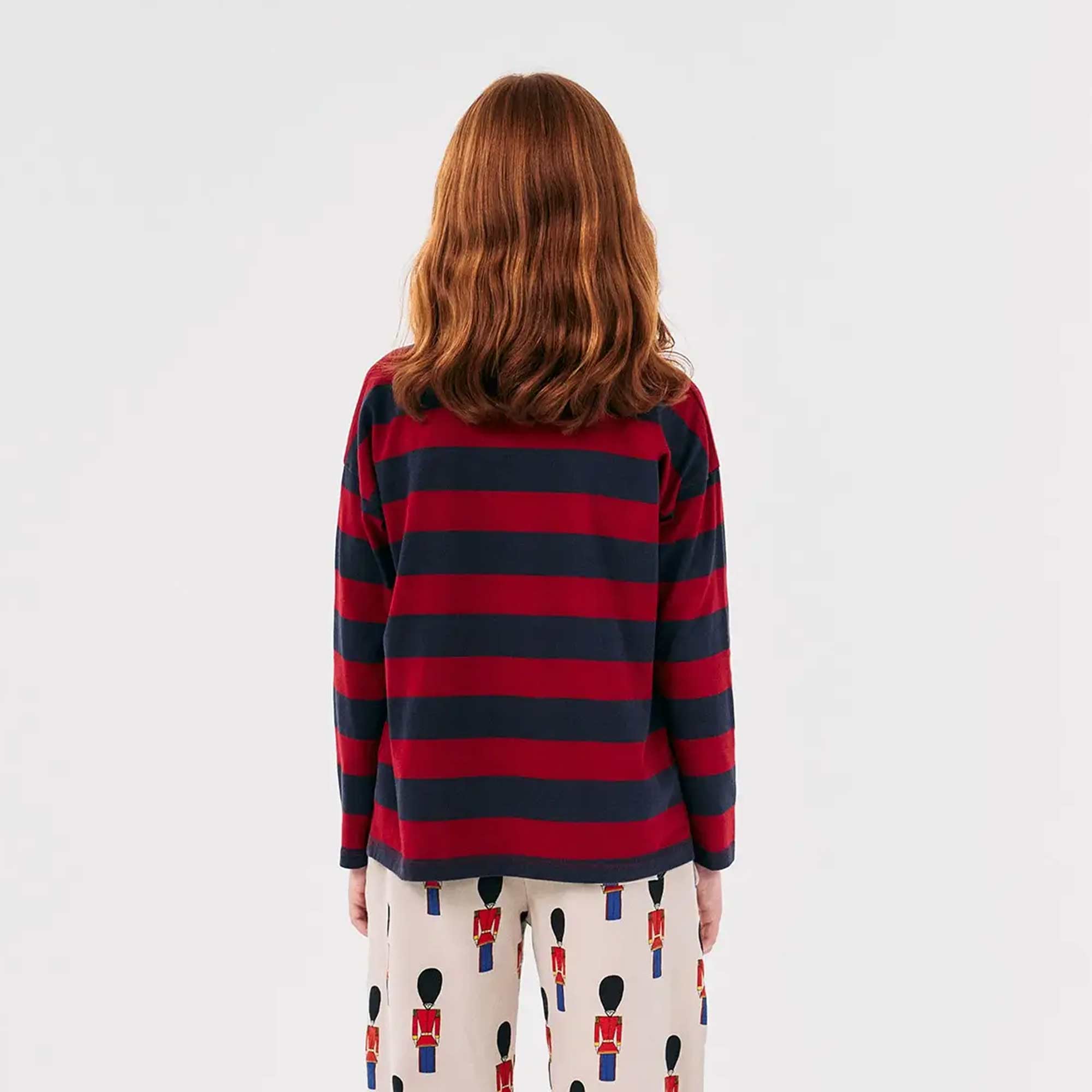 T-shirt a Righe con Lettering Arancione - annameglio.com abbigliamento moda