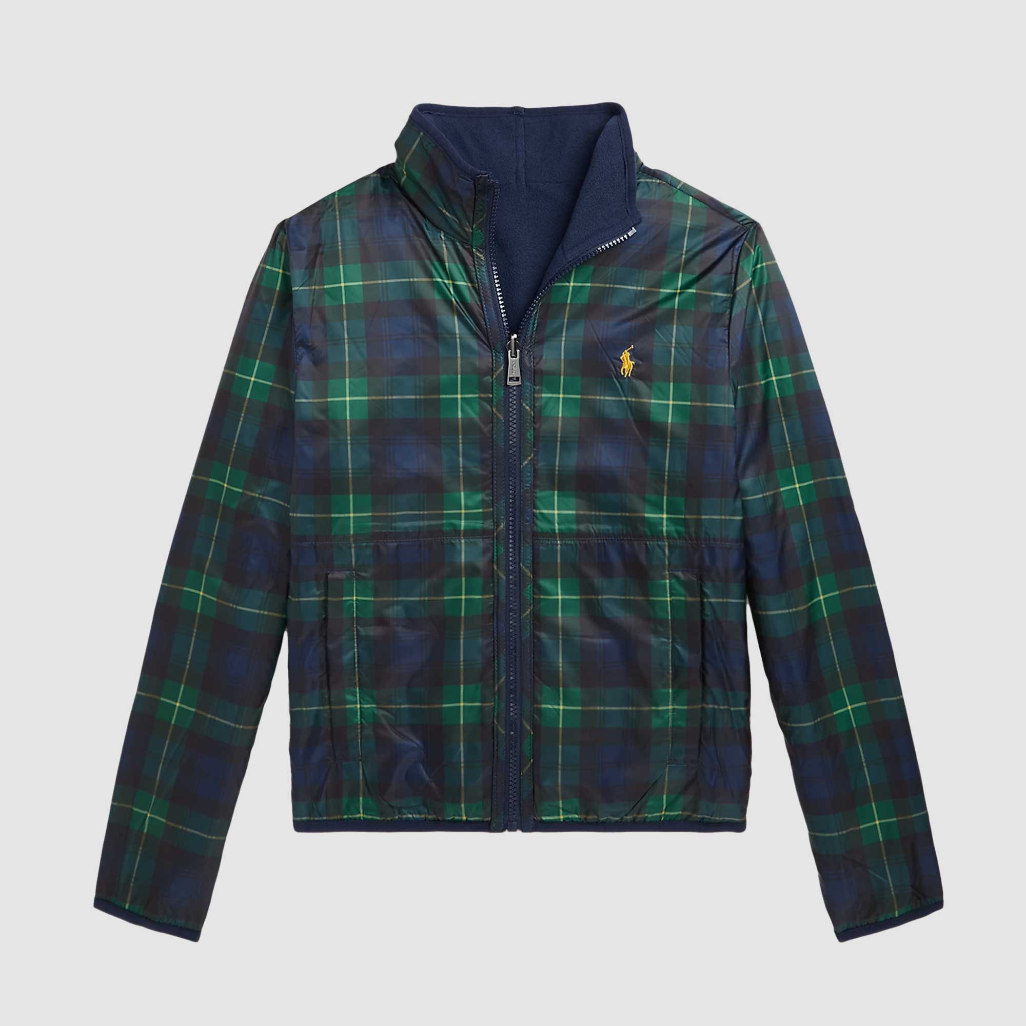 Pile reversibile blu firmato Ralph Lauren - annameglio.com abbigliamento moda