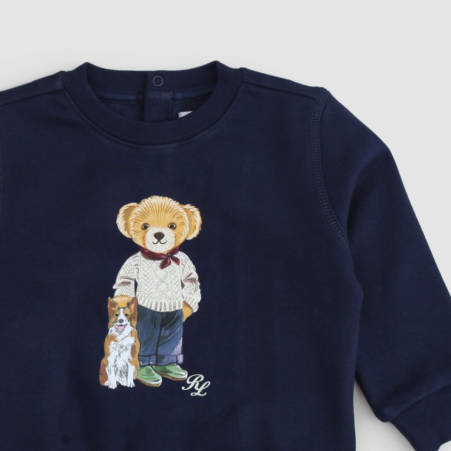 Felpa blu navy con polo bear neonato - annameglio.com abbigliamento moda