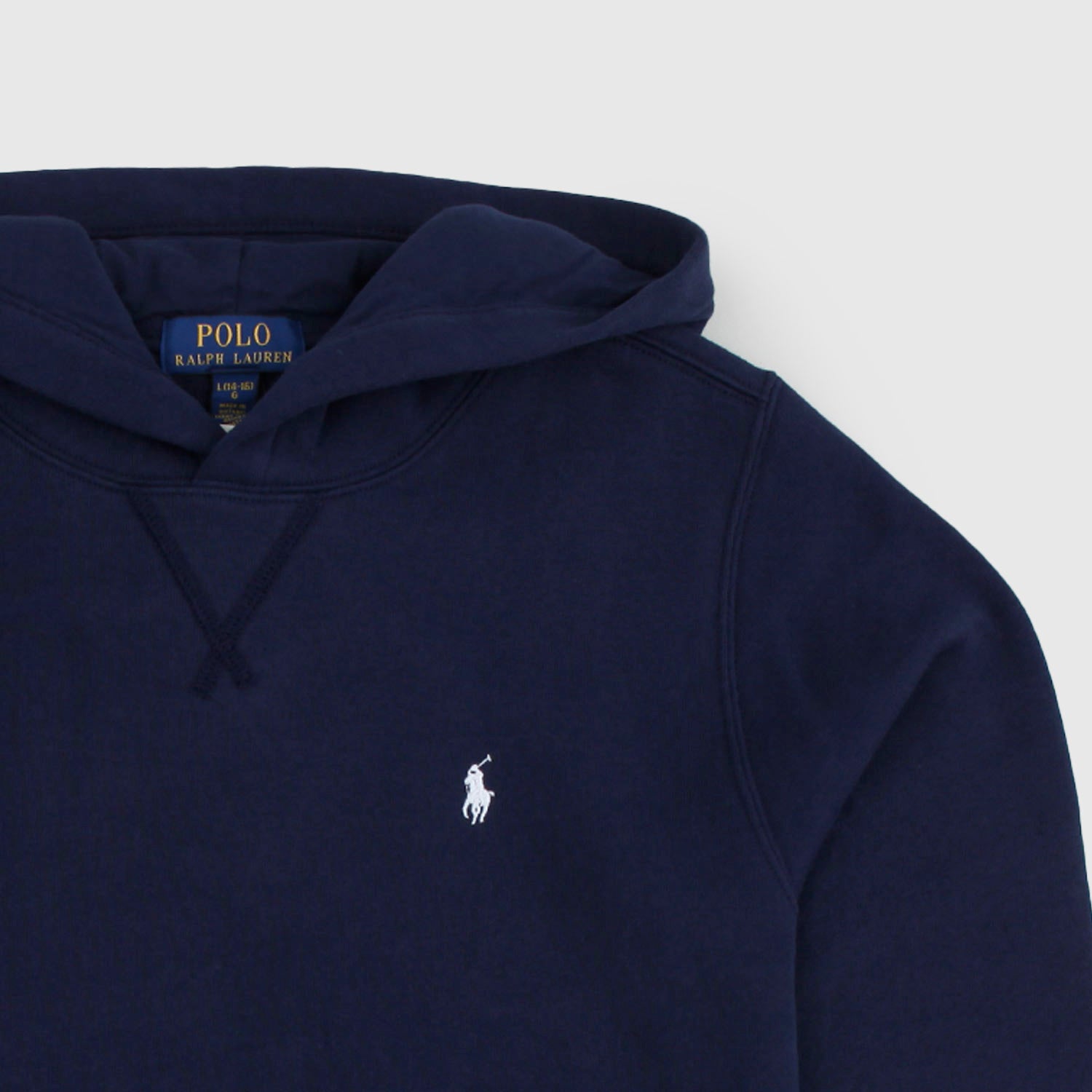 Felpa Ragazzo Blu Navy con cappuccio e logo bianco - annameglio.com abbigliamento moda