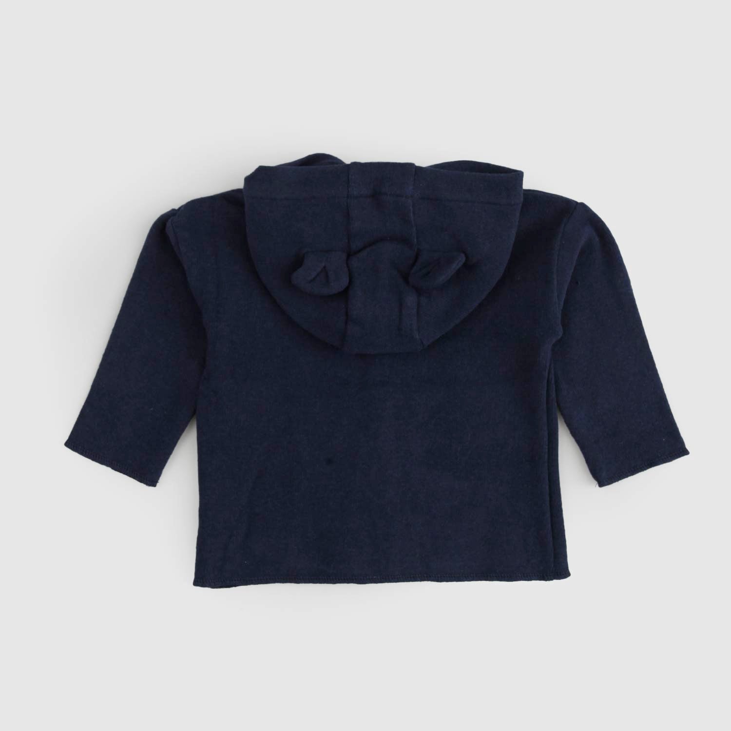 Cardigan in felpa con cappuccio orsetto blu navy - annameglio.com abbigliamento moda