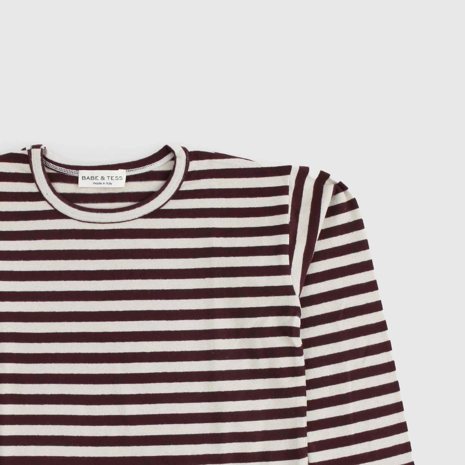 Maglia a righe natural e burgundy - annameglio.com abbigliamento moda