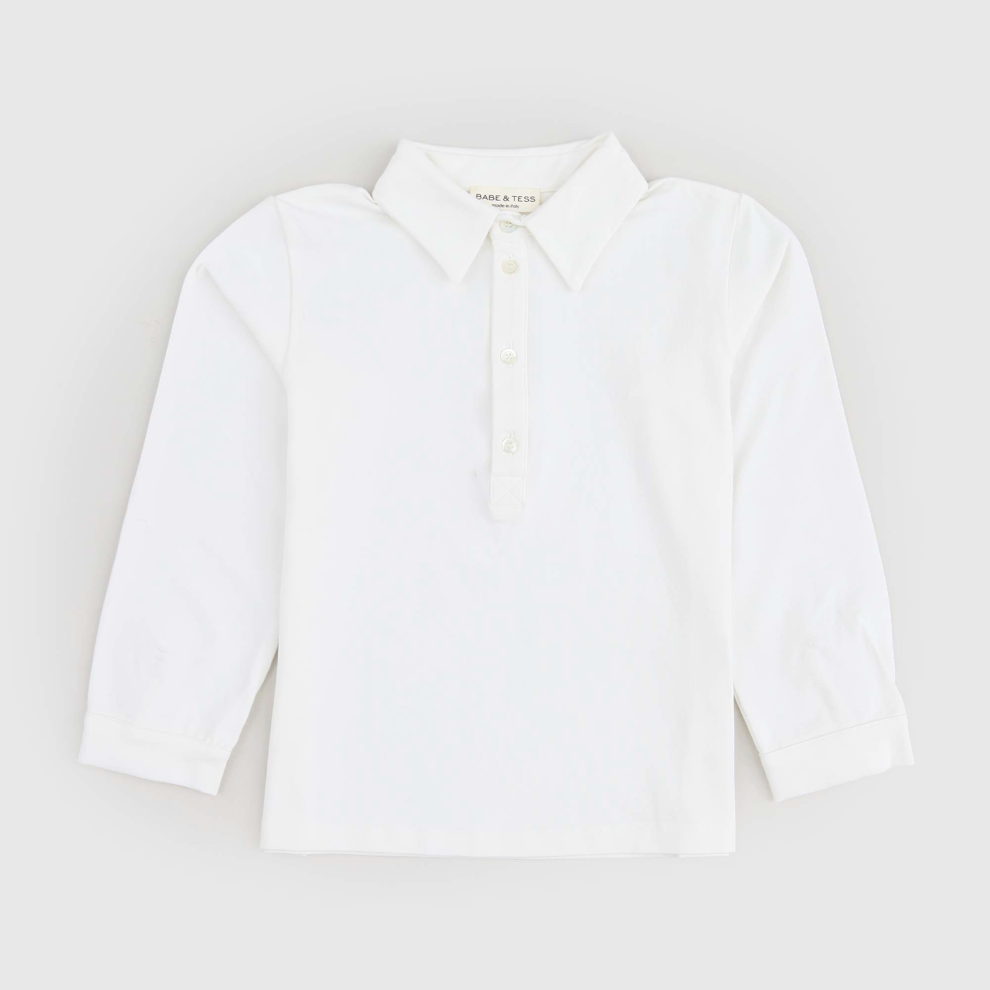 Polo bianca firmata BABE & TESS - annameglio.com abbigliamento moda