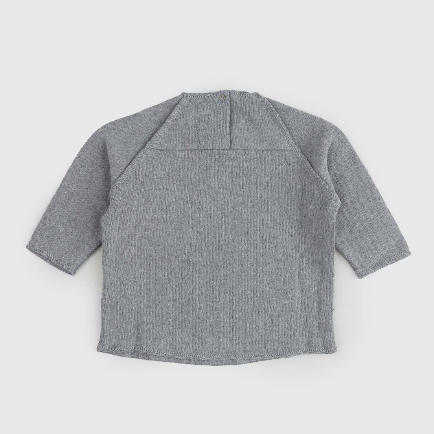 Maglia girocollo con stampa grigio melange - annameglio.com abbigliamento moda