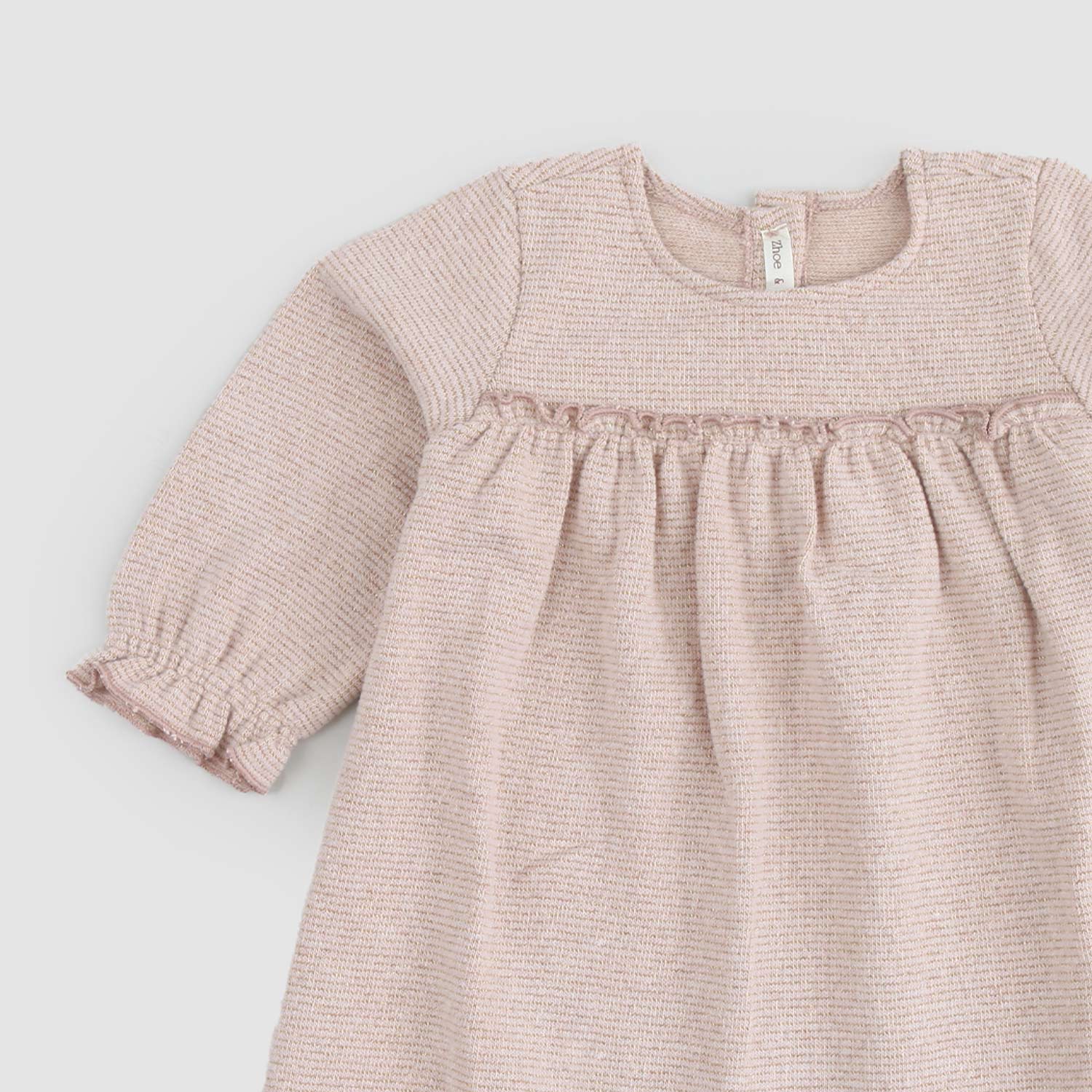 Abito rosa a righe orizzontali lurex - annameglio.com abbigliamento moda