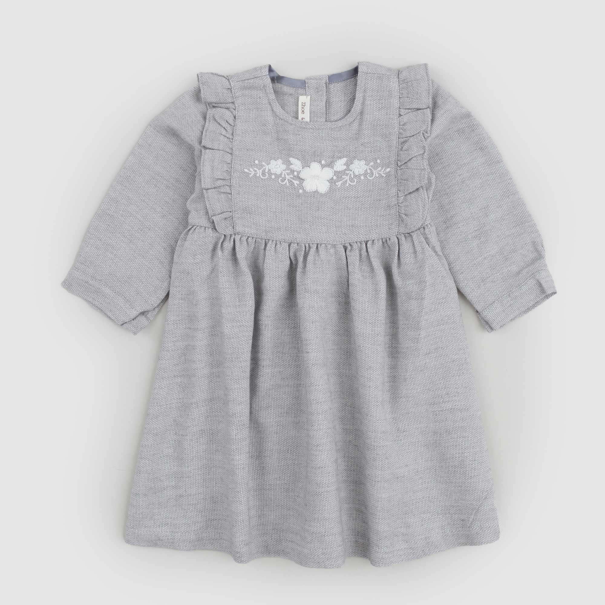 Abito in cotone e lana Grigio Bimba - annameglio.com abbigliamento moda