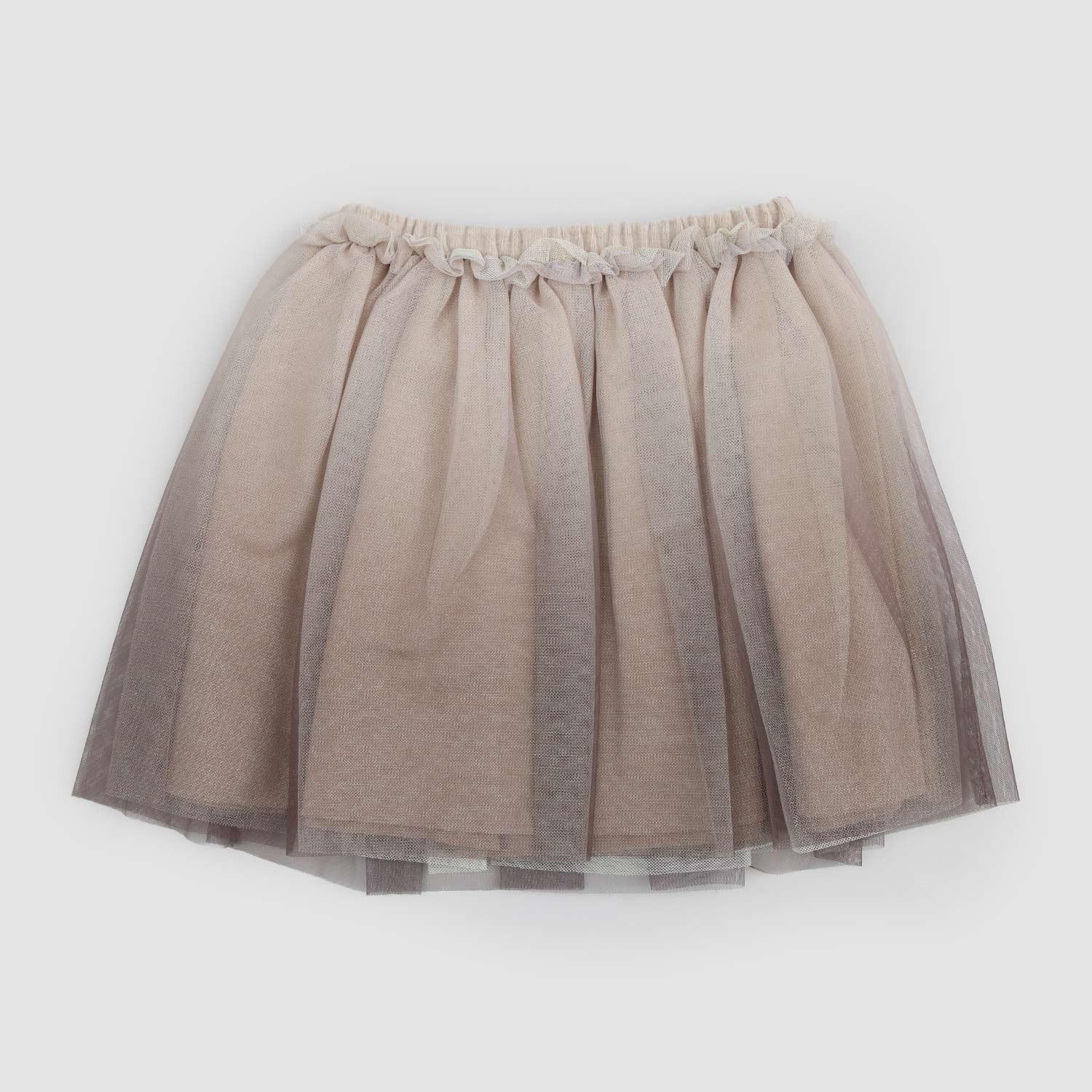 Gonna beige in cotone tulle lurex cappuccino - annameglio.com abbigliamento moda