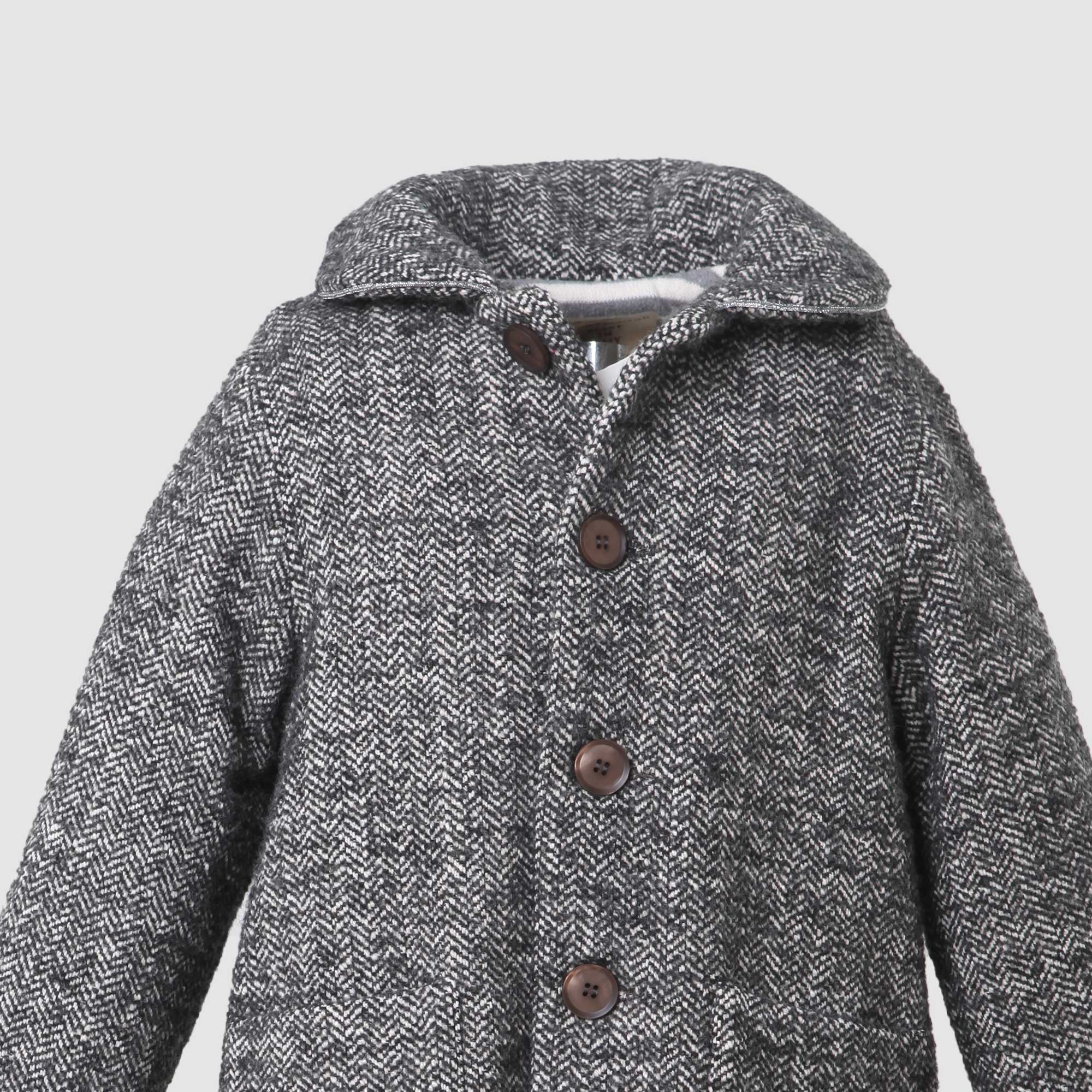 Cappotto spigato foderato a righe - annameglio.com abbigliamento moda