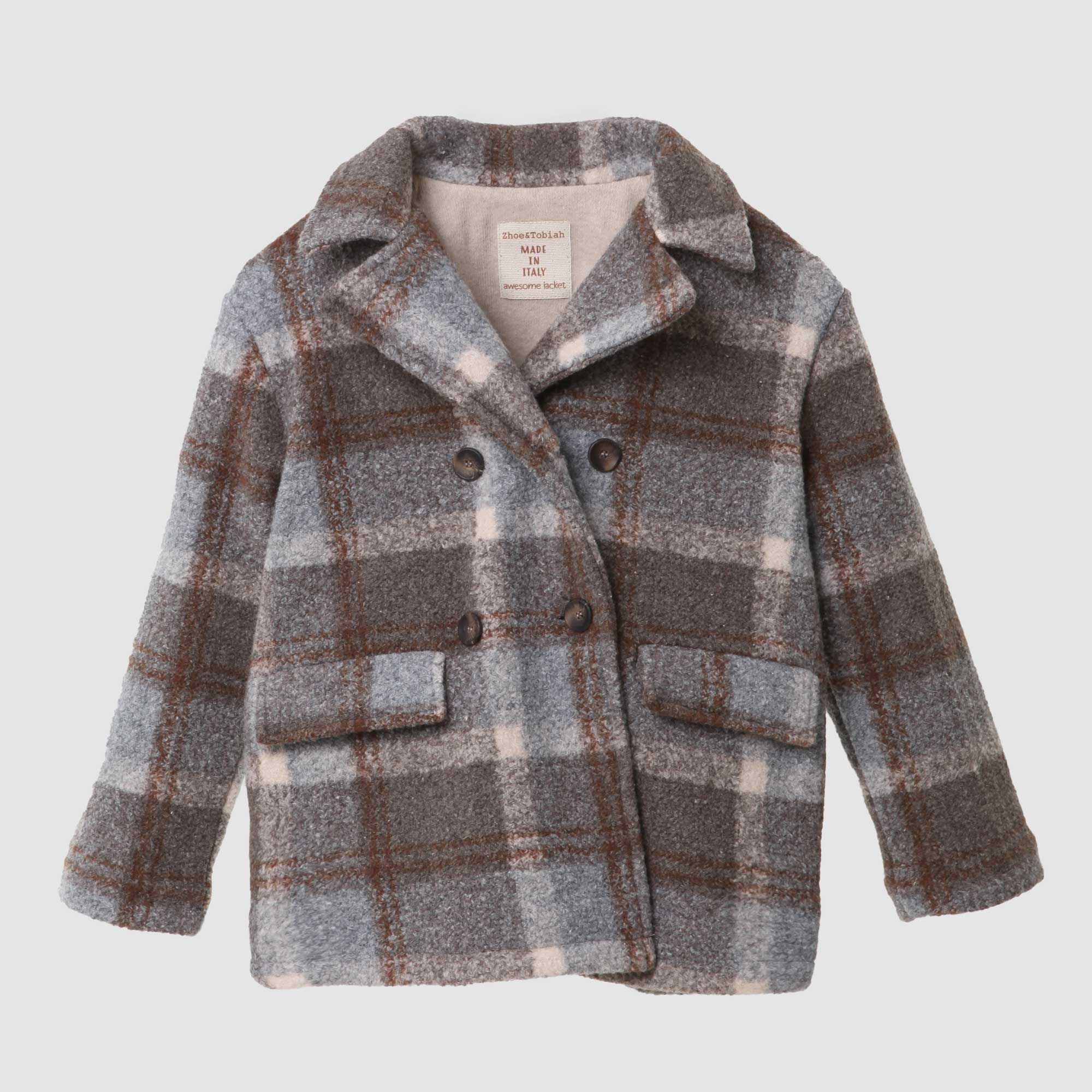 Cappotto doppiopetto a quadri - annameglio.com abbigliamento moda