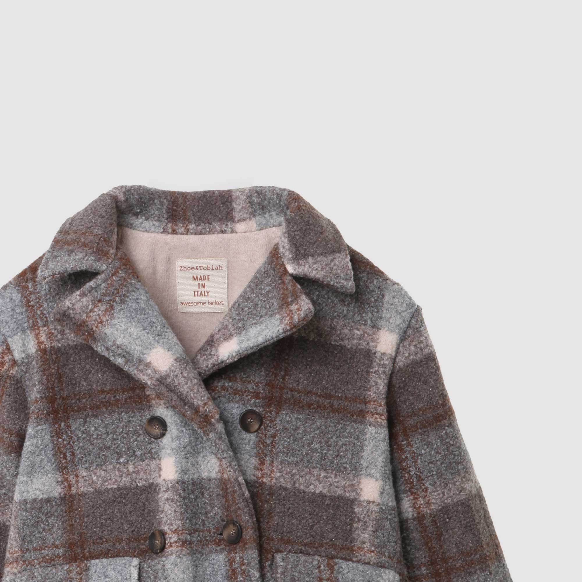 Cappotto doppiopetto a quadri - annameglio.com abbigliamento moda