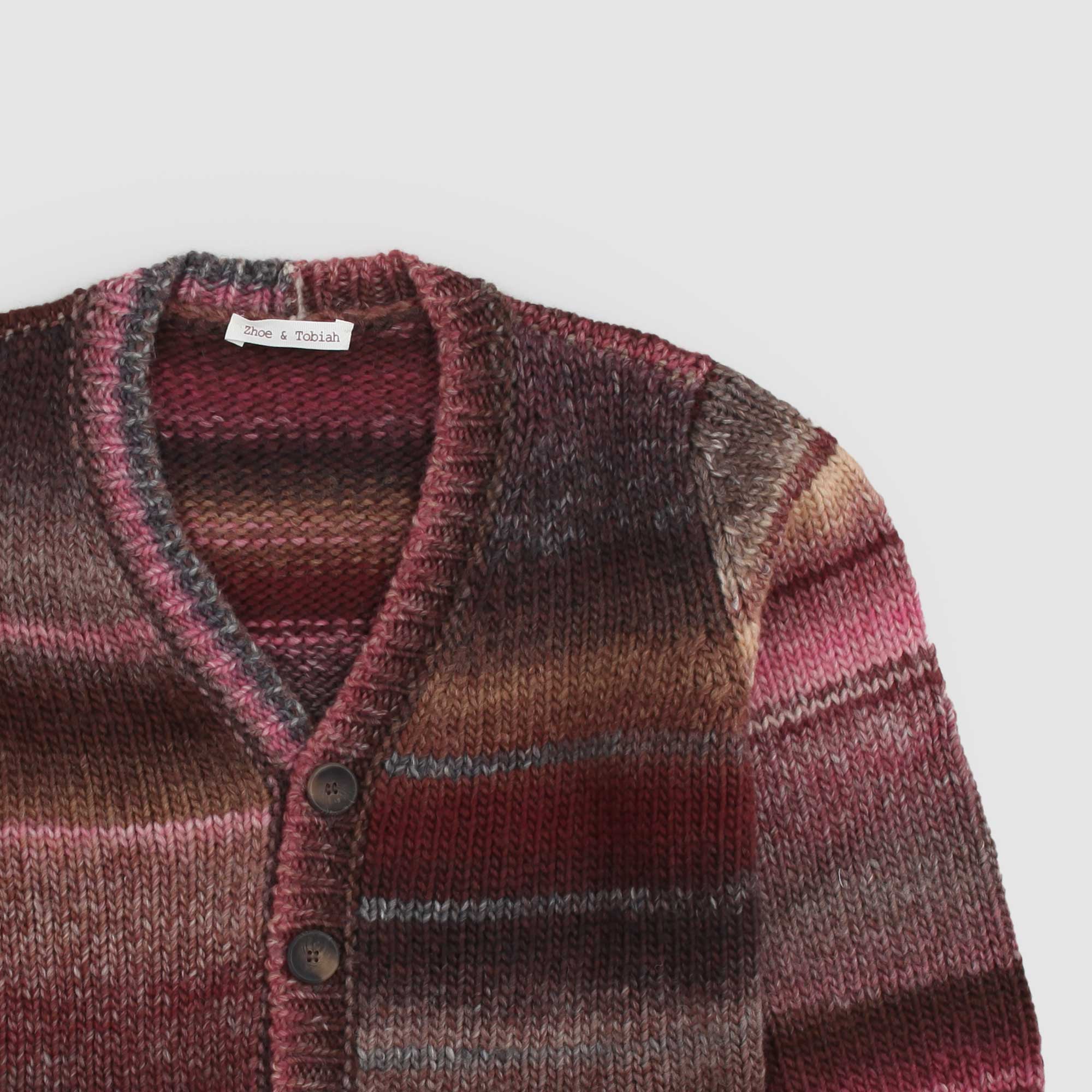 Cardigan con scollo a V Multicolor Melange Lana - annameglio.com abbigliamento moda