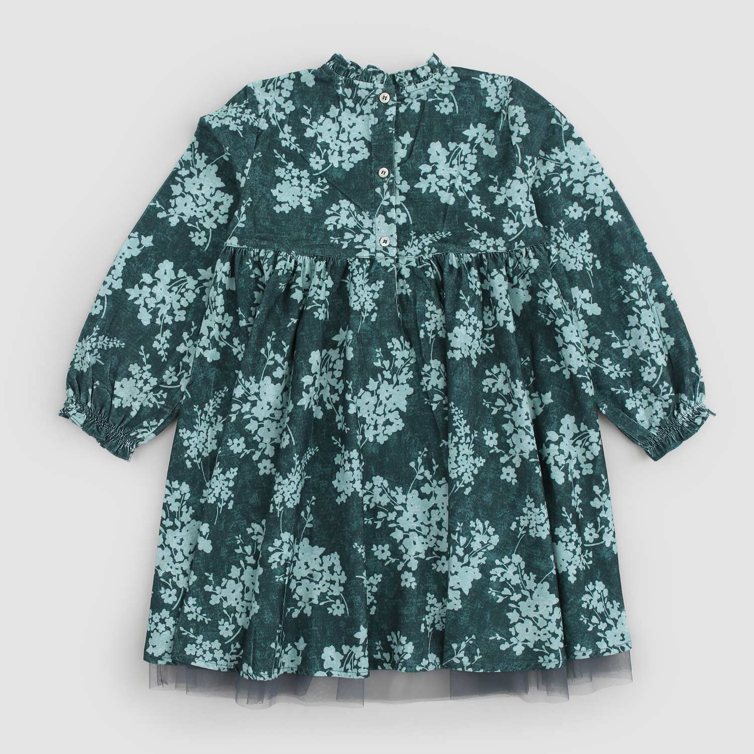 Abito floreale Bimba Smeraldo In Cotone Vintage - annameglio.com abbigliamento moda