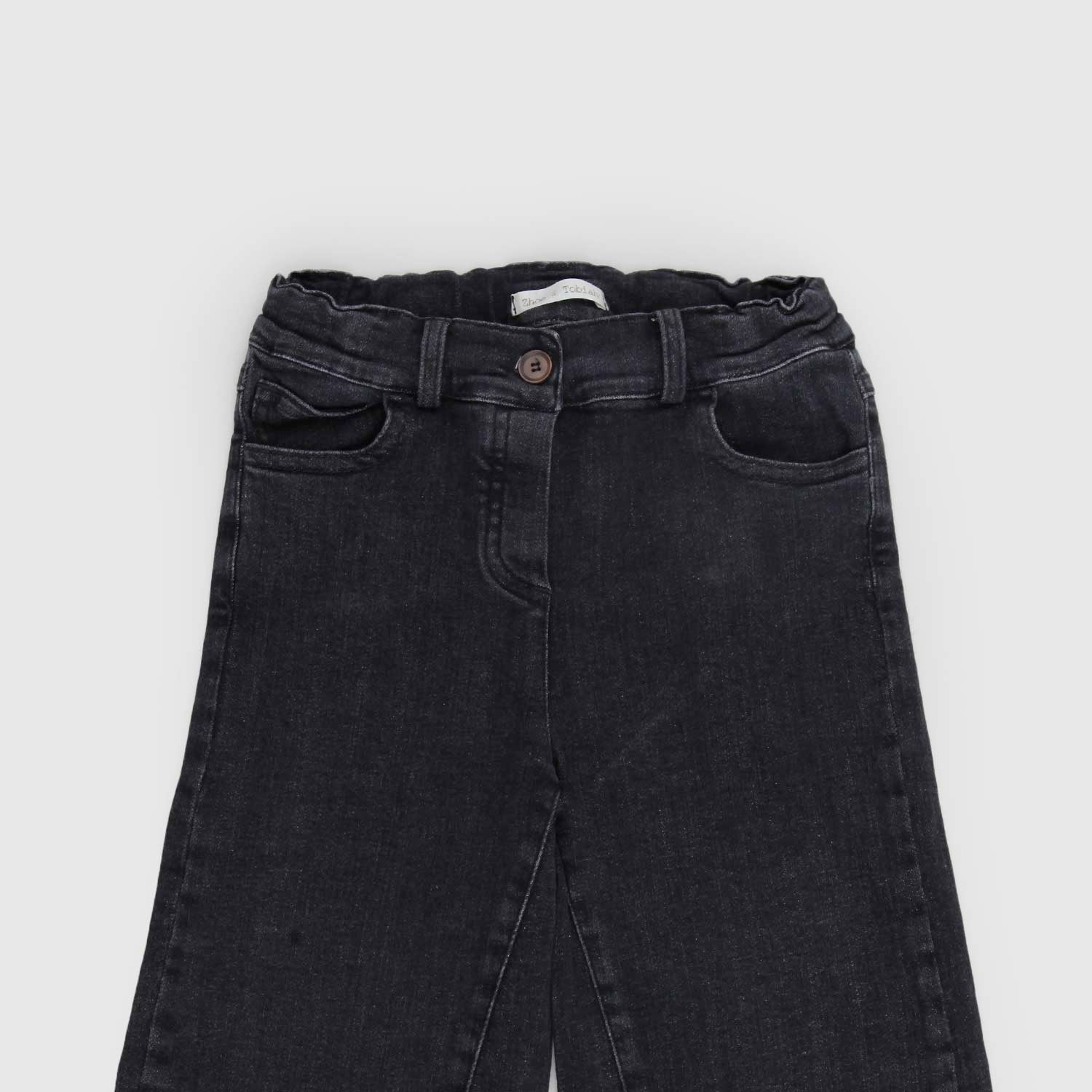 Pantalone denim vintage nero a zampa - annameglio.com abbigliamento moda