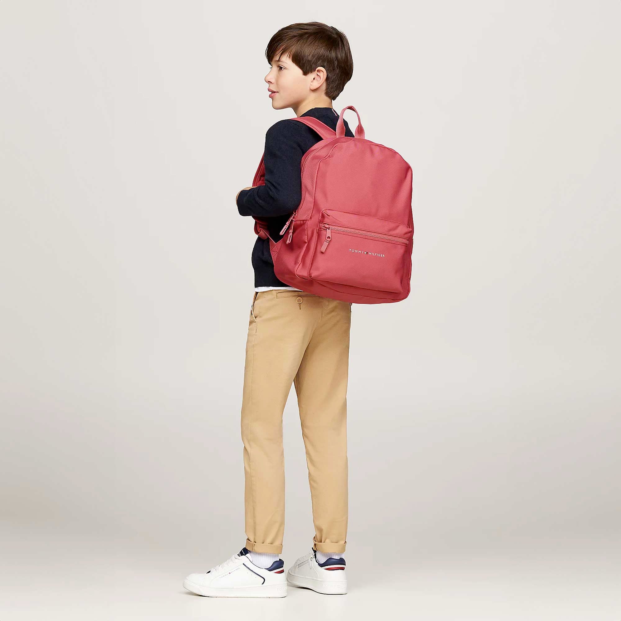 Zaino In Tela Rosa Firmato Tommy Hilfiger - annameglio.com abbigliamento moda