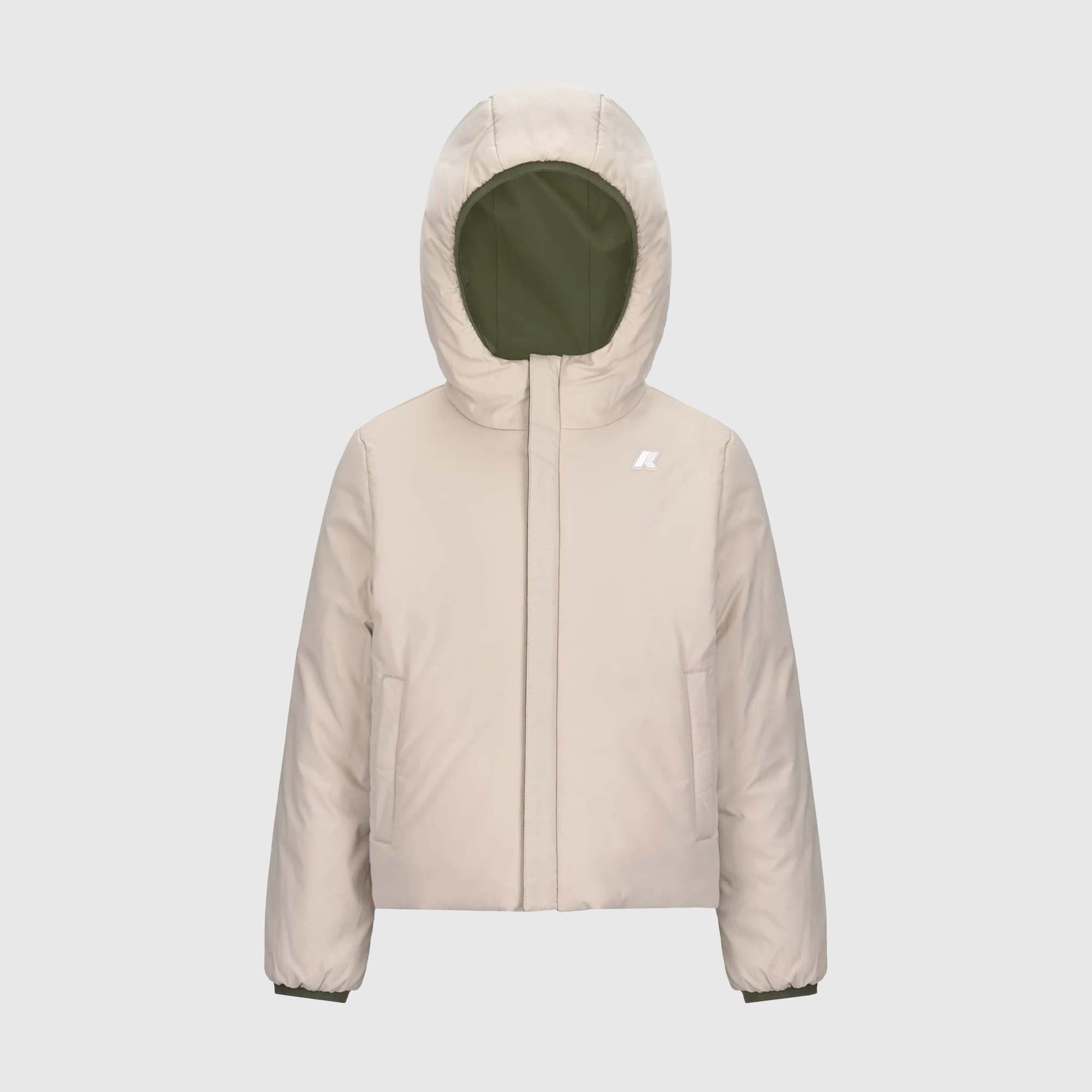 Giubbotto verde beige firmato K-WAY - annameglio.com abbigliamento moda