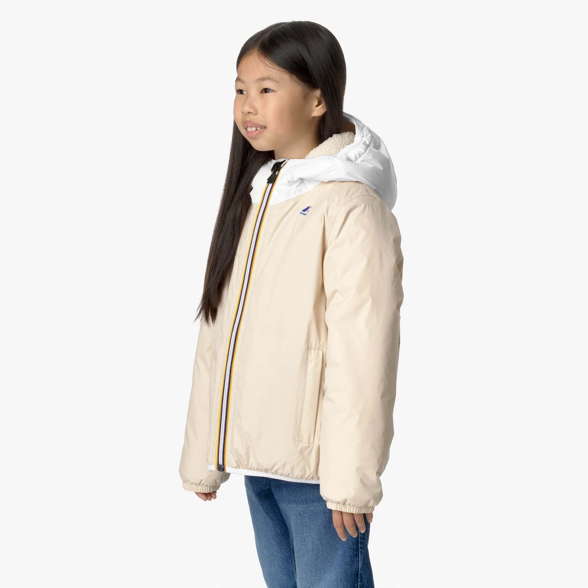 Giubbino crema e bianco firmato K-WAY - annameglio.com abbigliamento moda