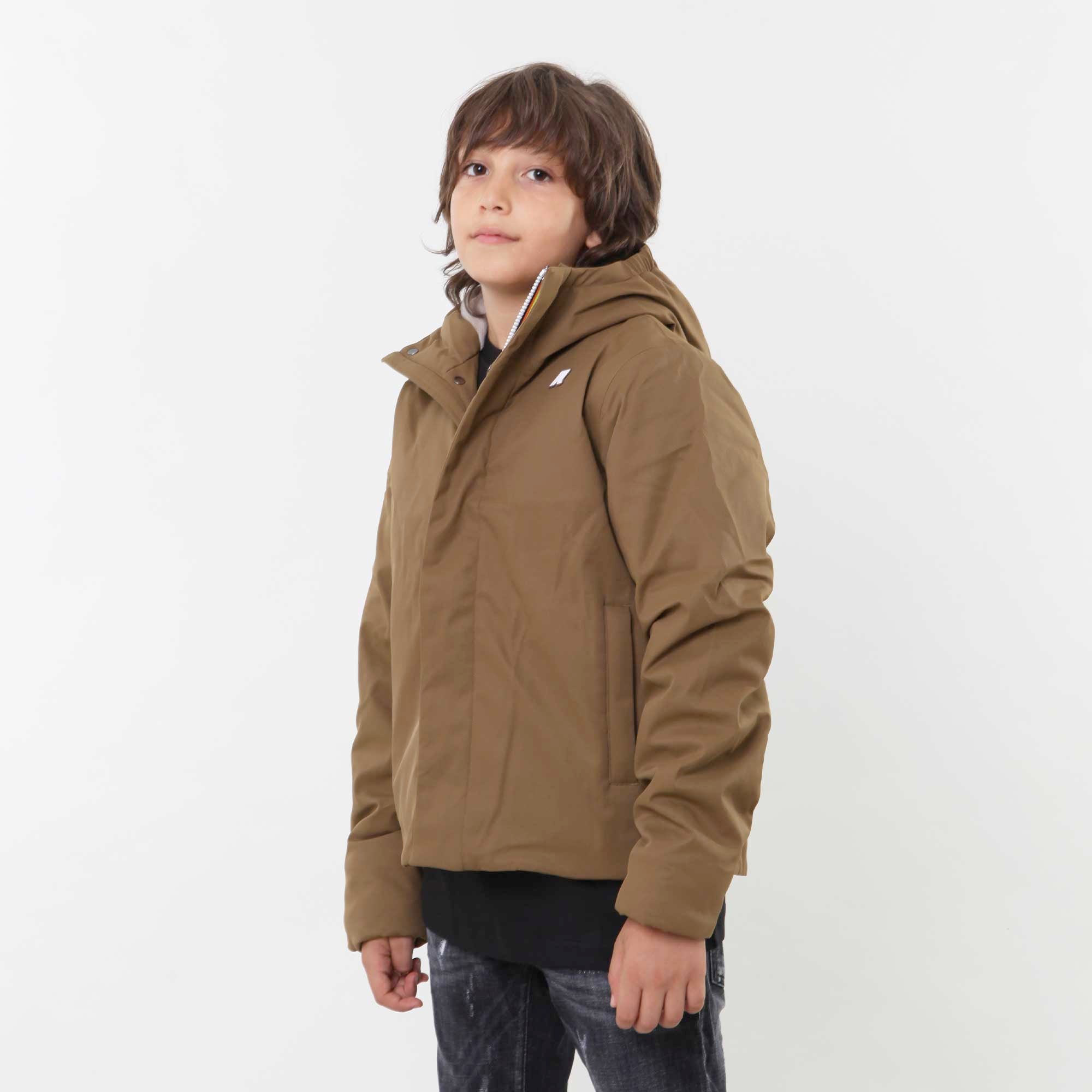 Giacca P. JACKO TWILL MARMOTTA  marrone e grigio - annameglio.com abbigliamento moda