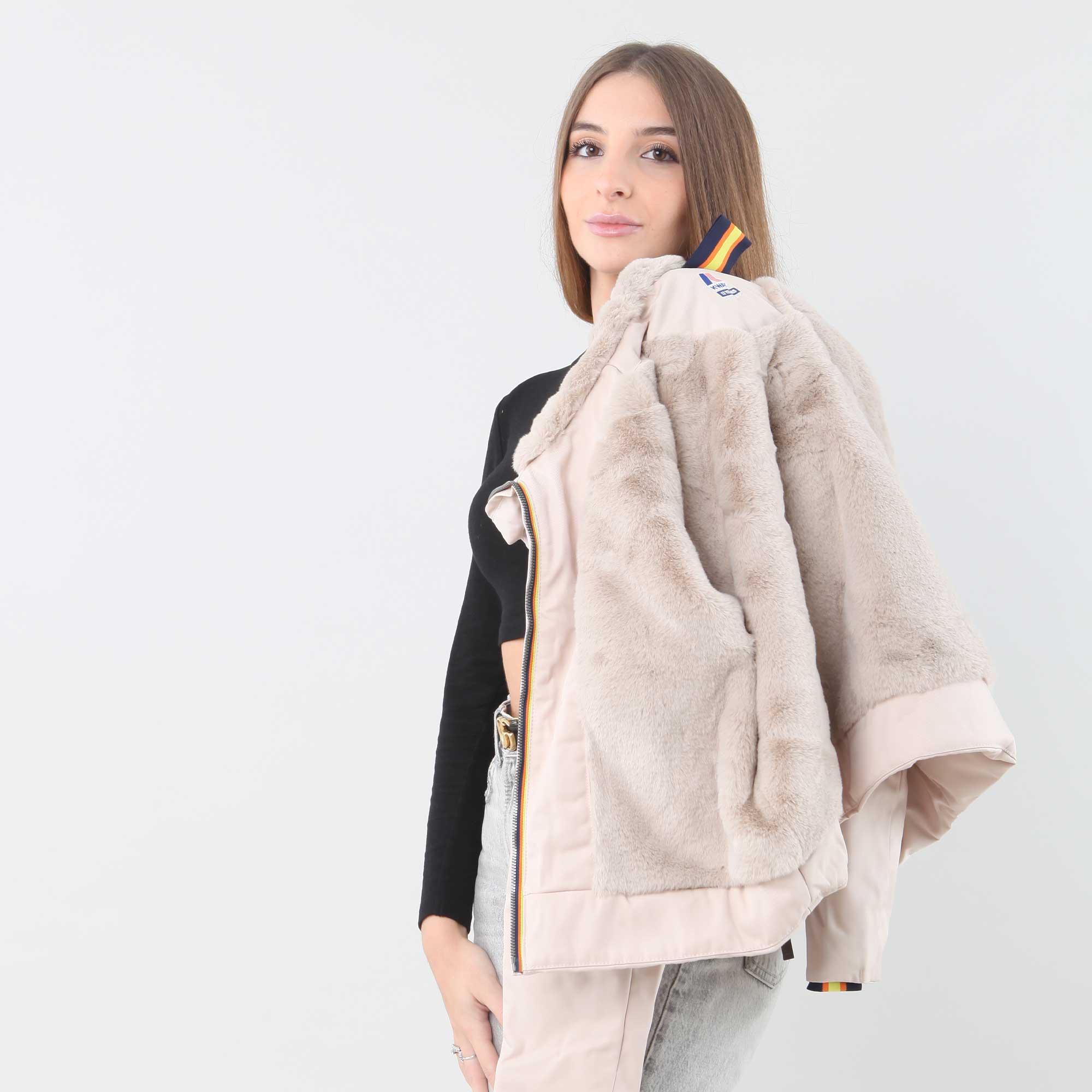 Olga Twill Fur Firmata K-WAY - annameglio.com abbigliamento moda