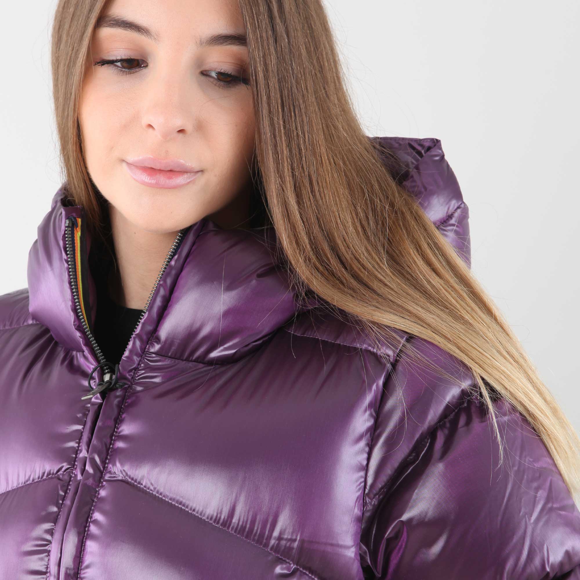 Piumino Ninev Cristallo Pink Firmato K-Way - annameglio.com abbigliamento moda