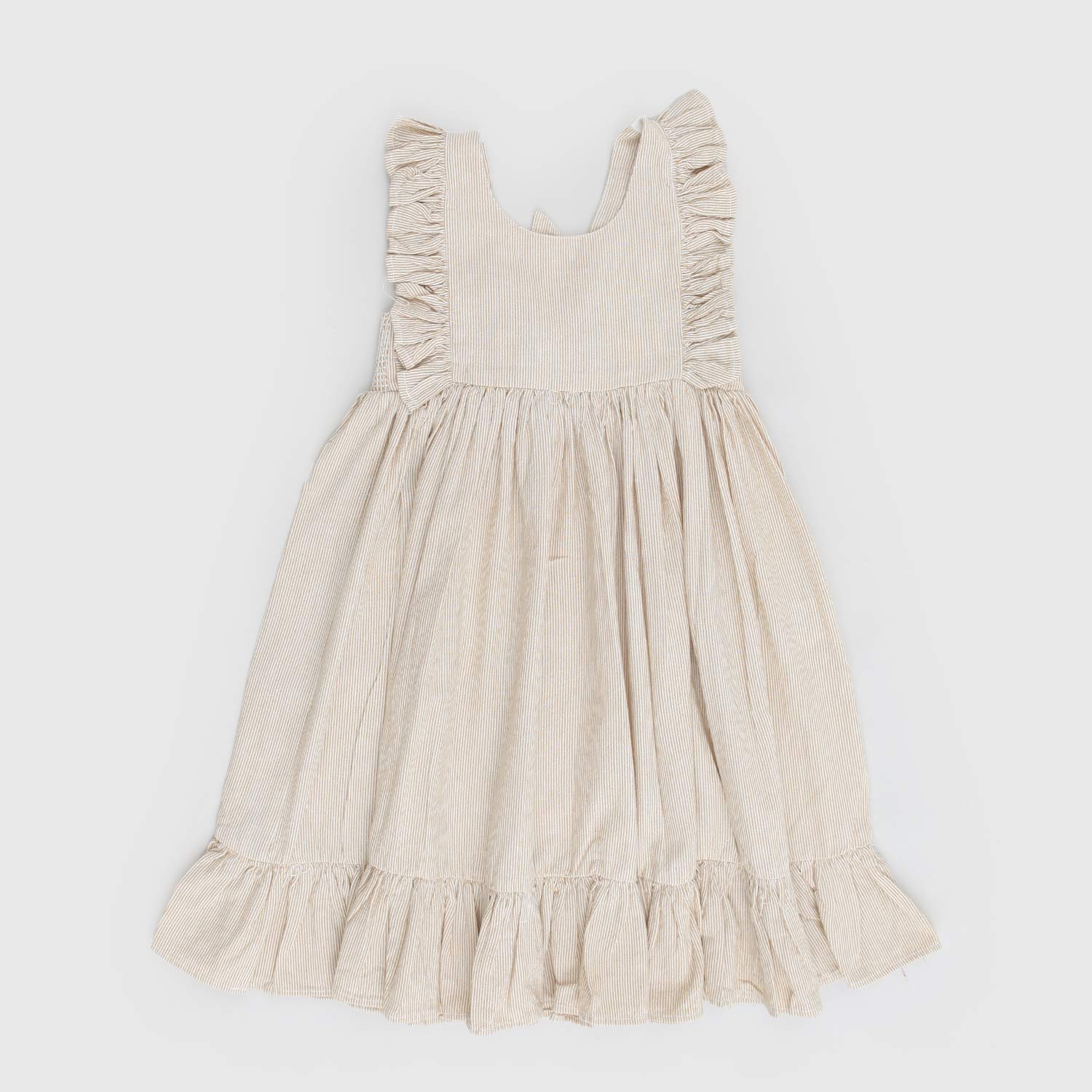 Abito Danita Frill beige con balze - annameglio.com abbigliamento moda