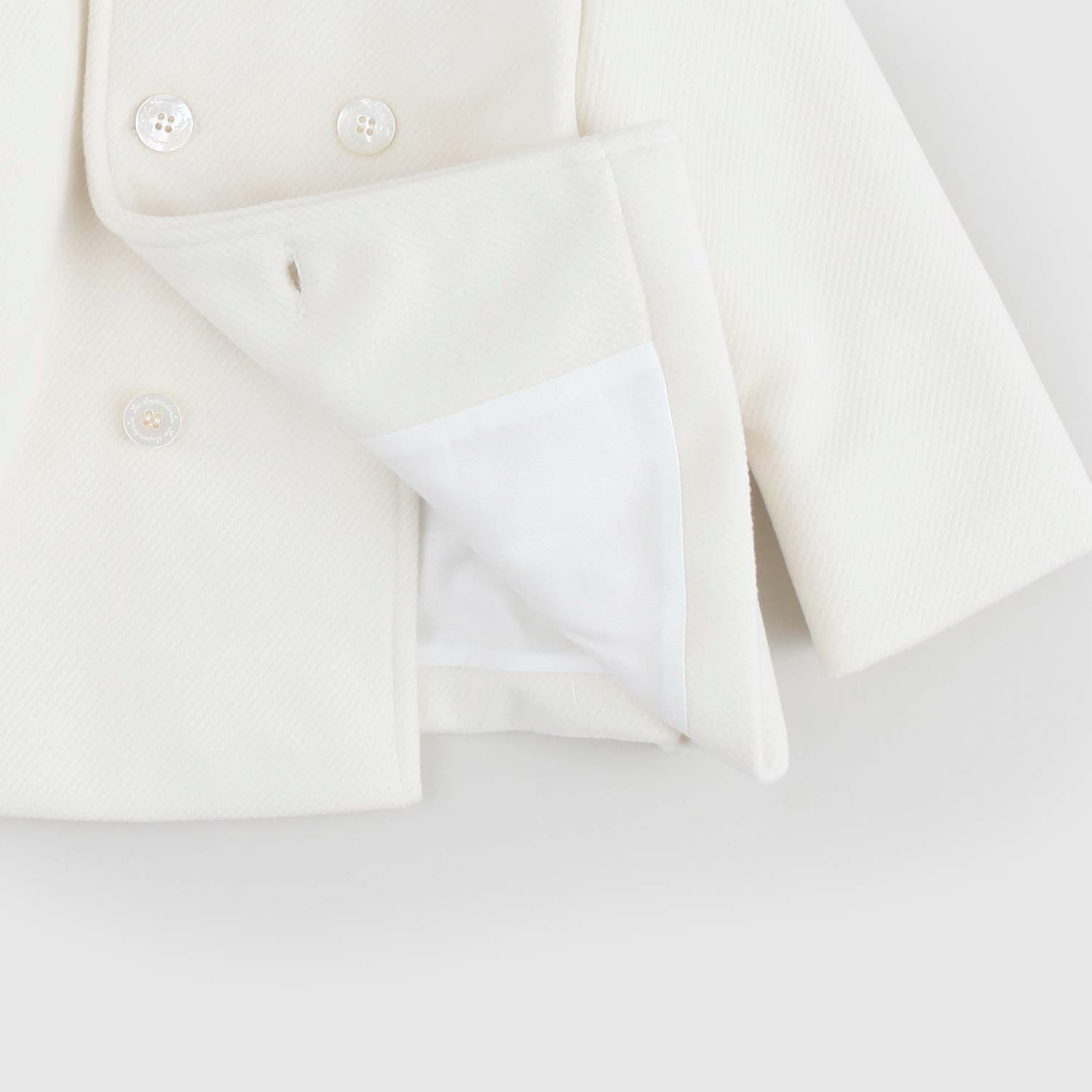 Cappotto Doppiopetto Bianco La Stupenderia - annameglio.com abbigliamento moda