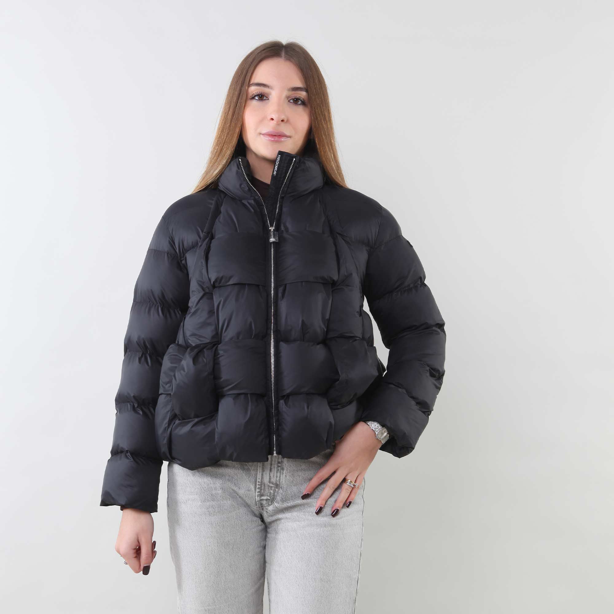 Giubbetto Nero Firmato FREEDOMDAY - annameglio.com abbigliamento moda